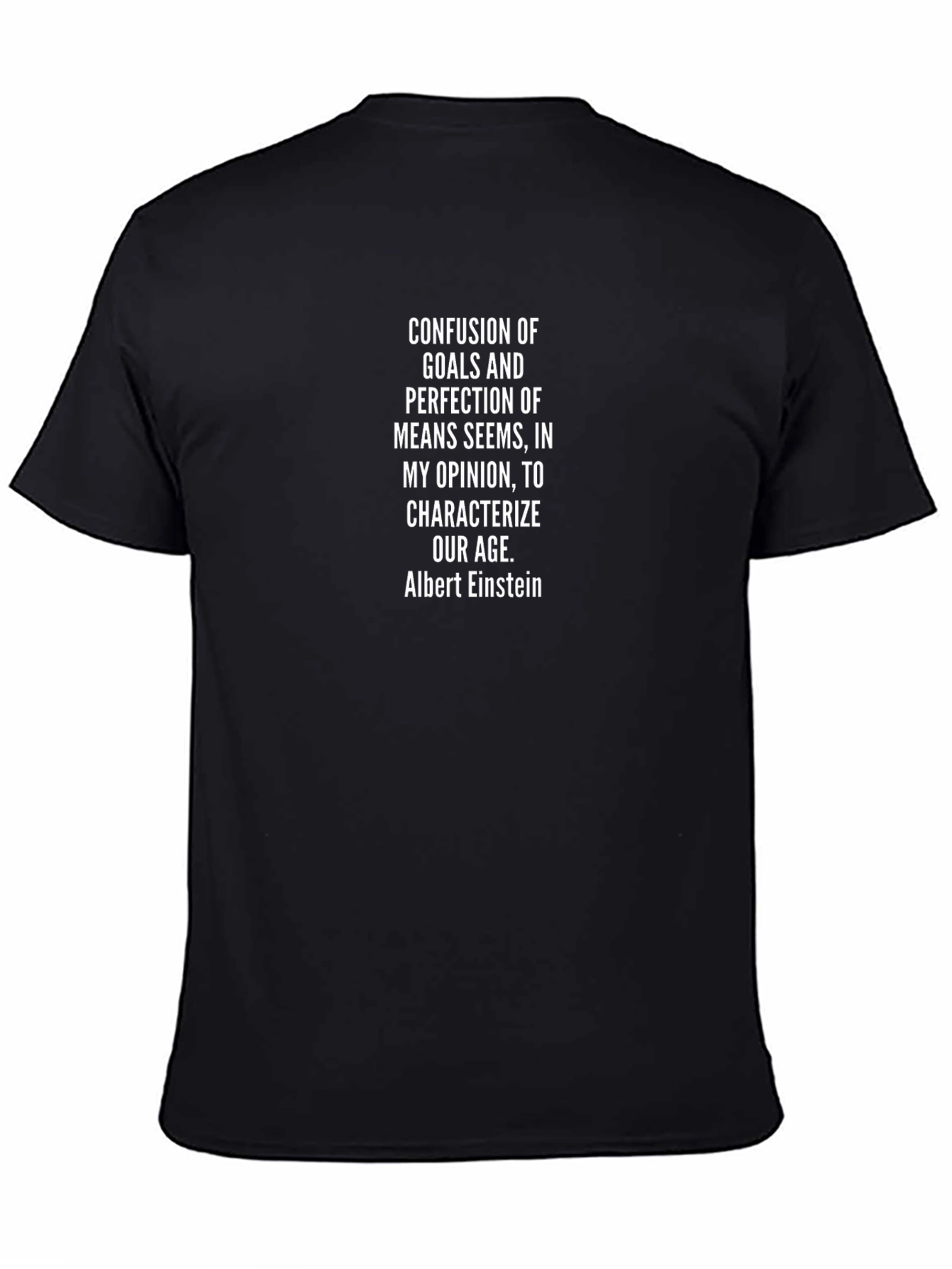 Einstein Quote T-Shirt - Goals & Perfection