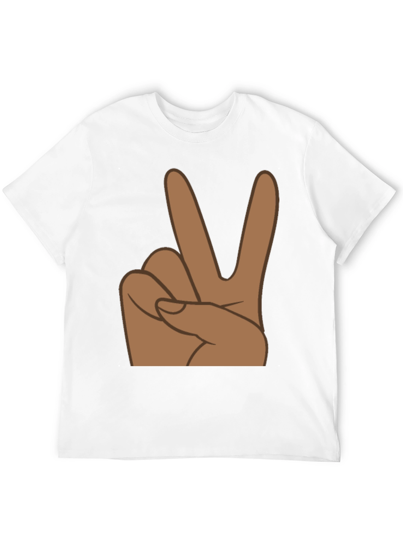 Peace Sign Graphic Tee - Black