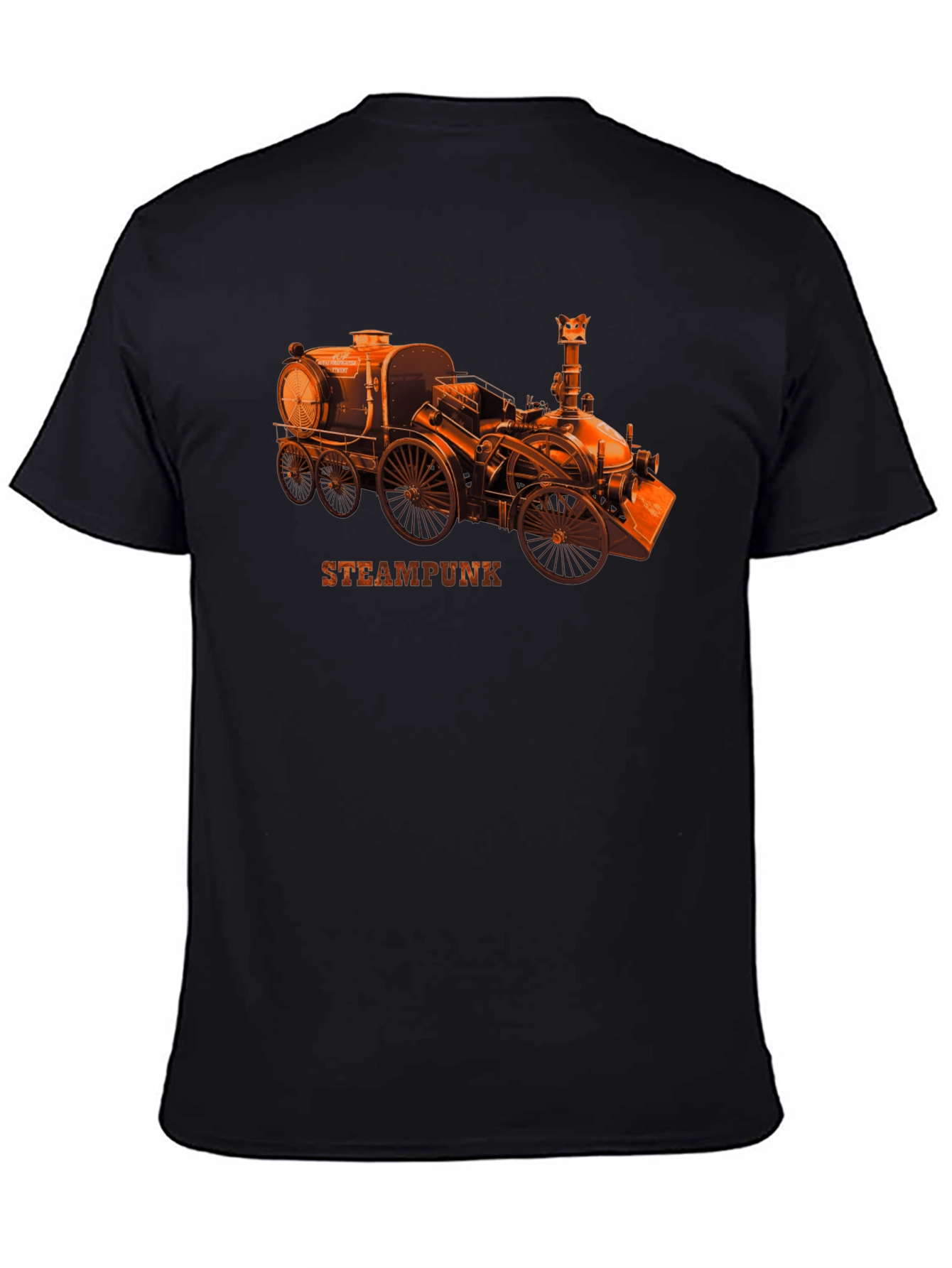Steampunk Locomotive Graphic Tee