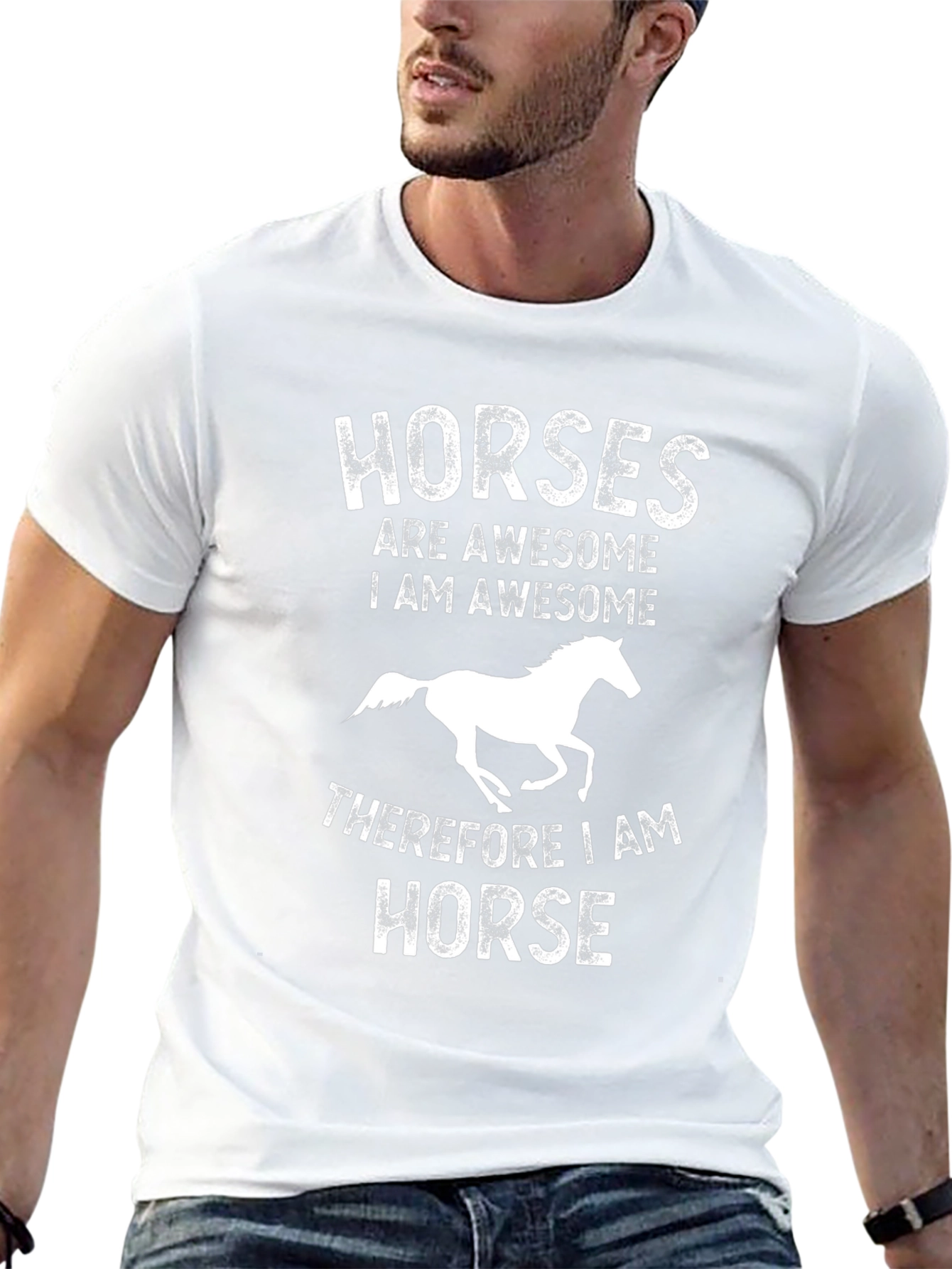 Horses Are Awesome Graphic T-Shirt