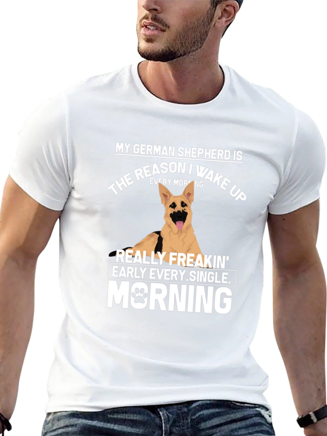 German Shepherd Wake Up T-Shirt