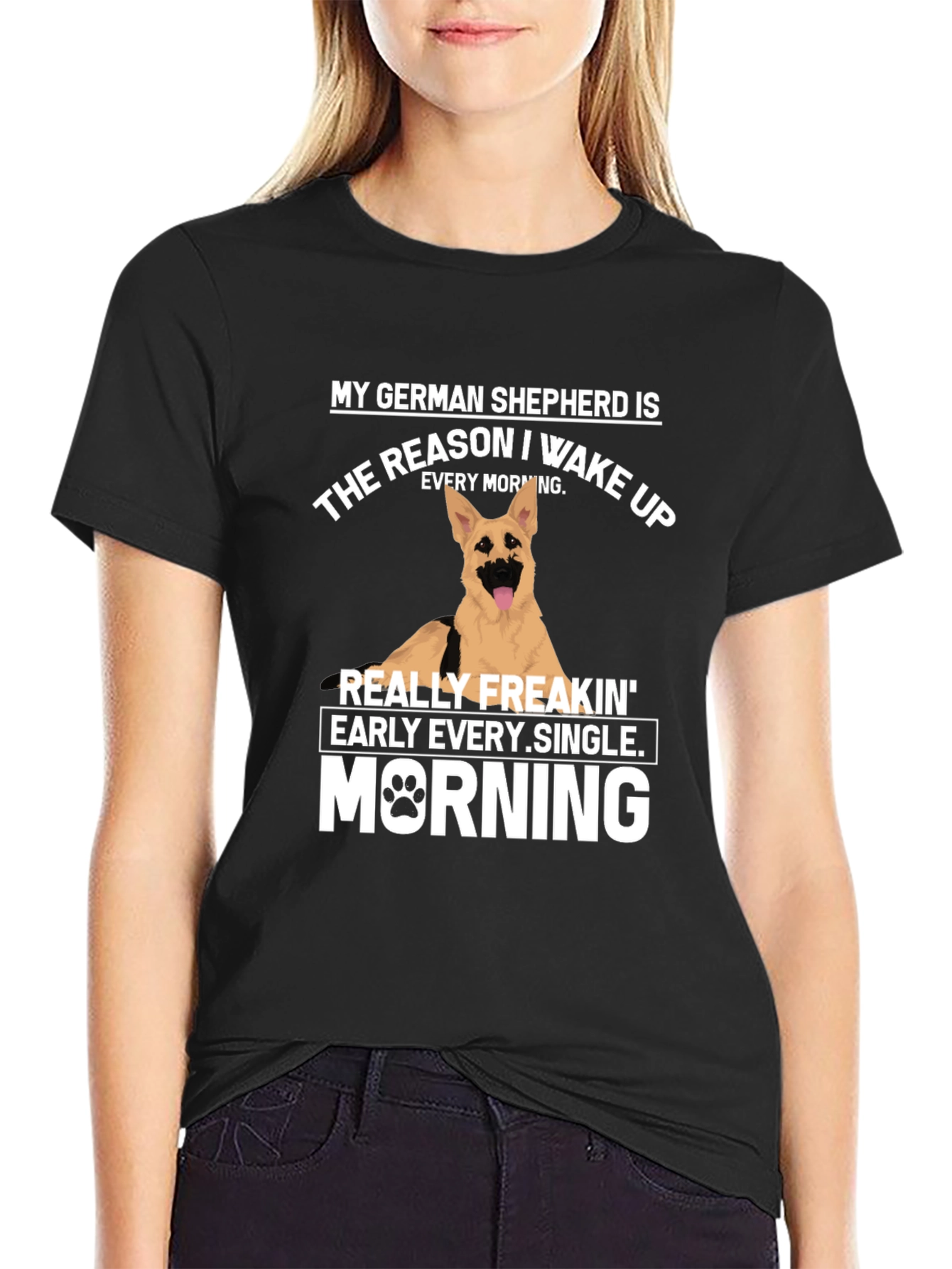 German Shepherd Wake Up T-Shirt