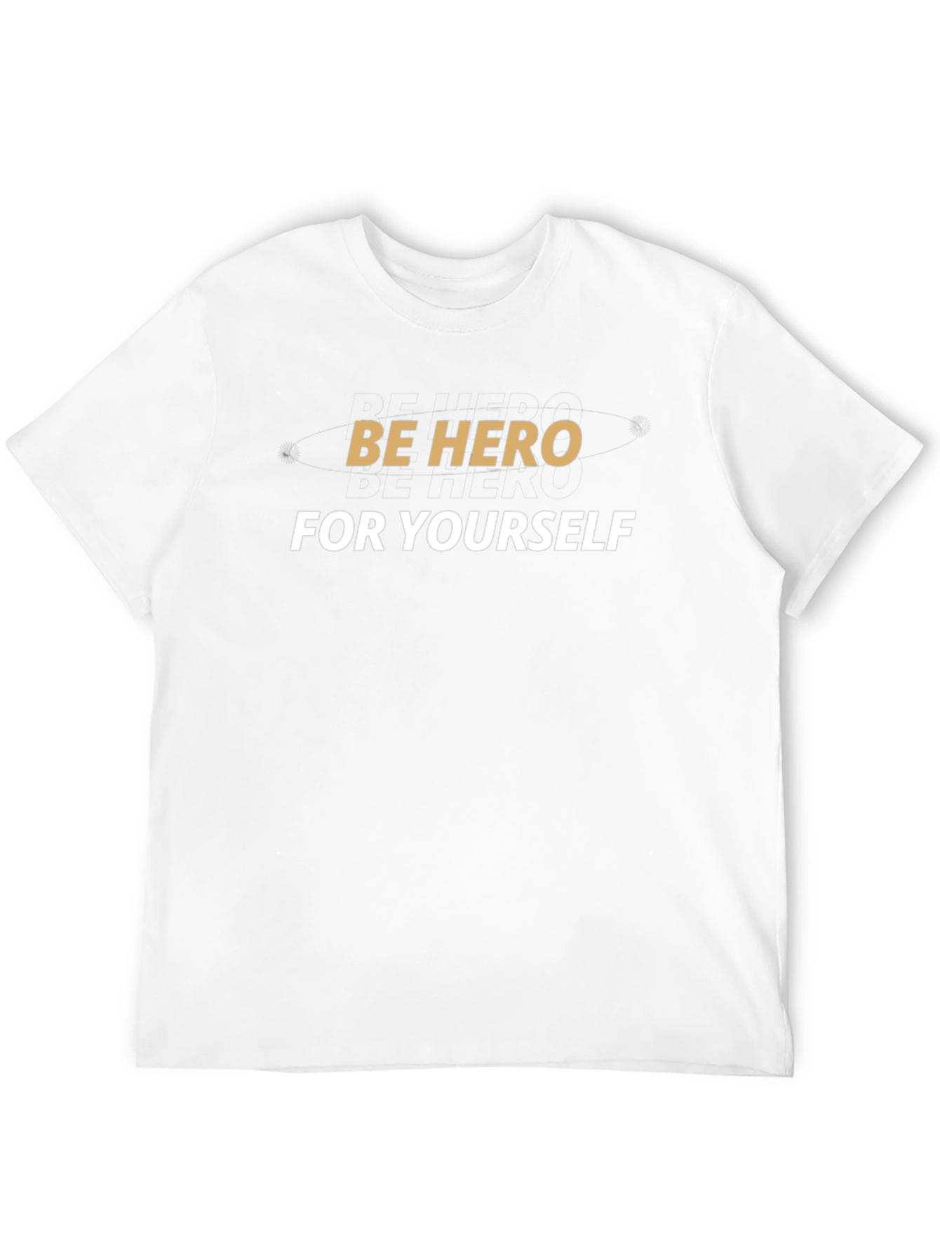 Be Hero for Yourself Black Graphic Tee
