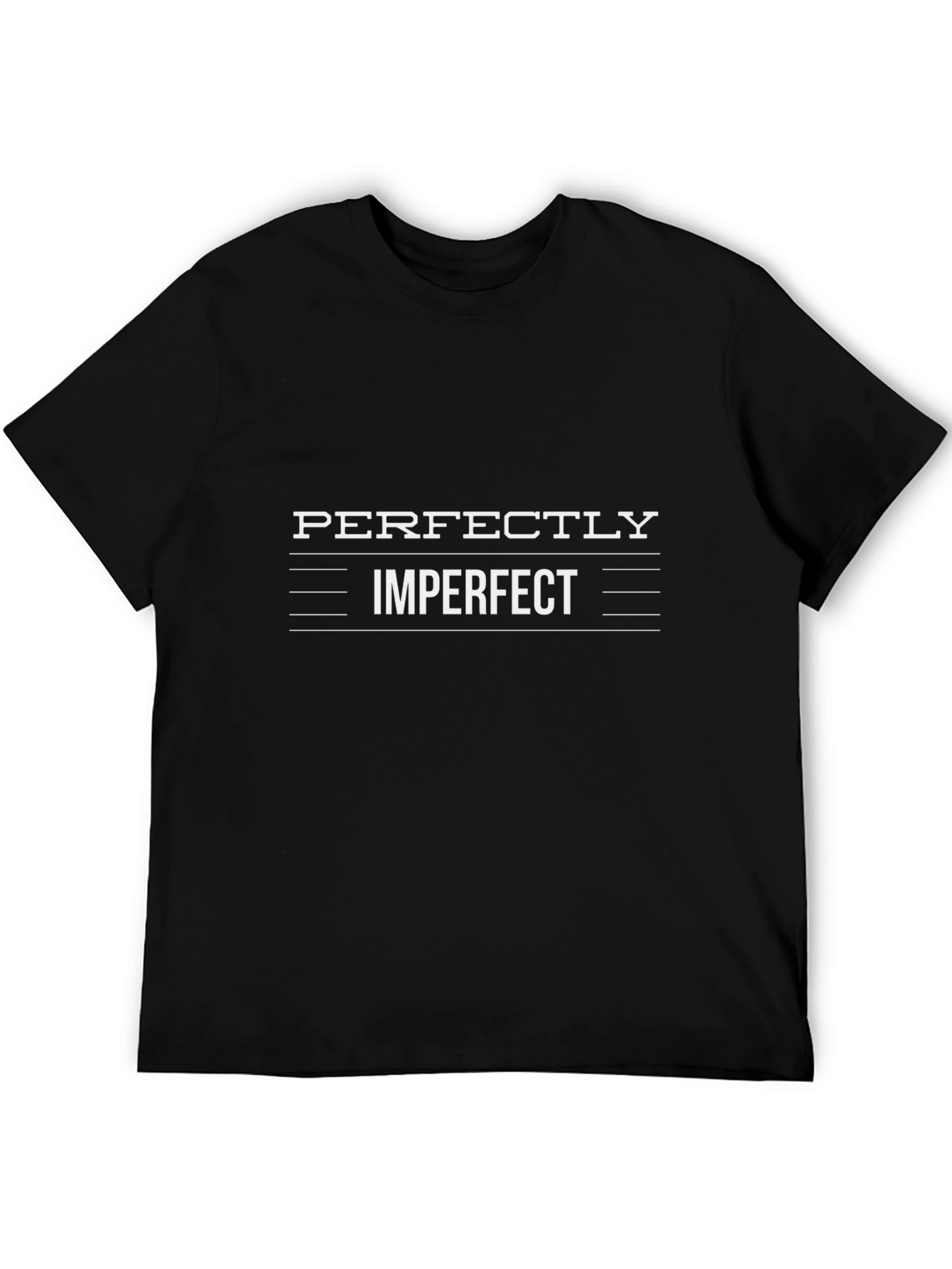 Perfectly Imperfect Graphic Tee - Trendy Black Shirt
