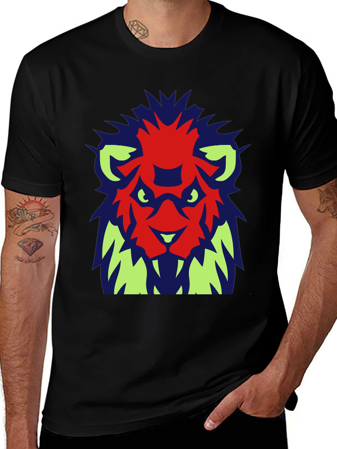 Graphic Lion T-Shirt - Modern Urban Style