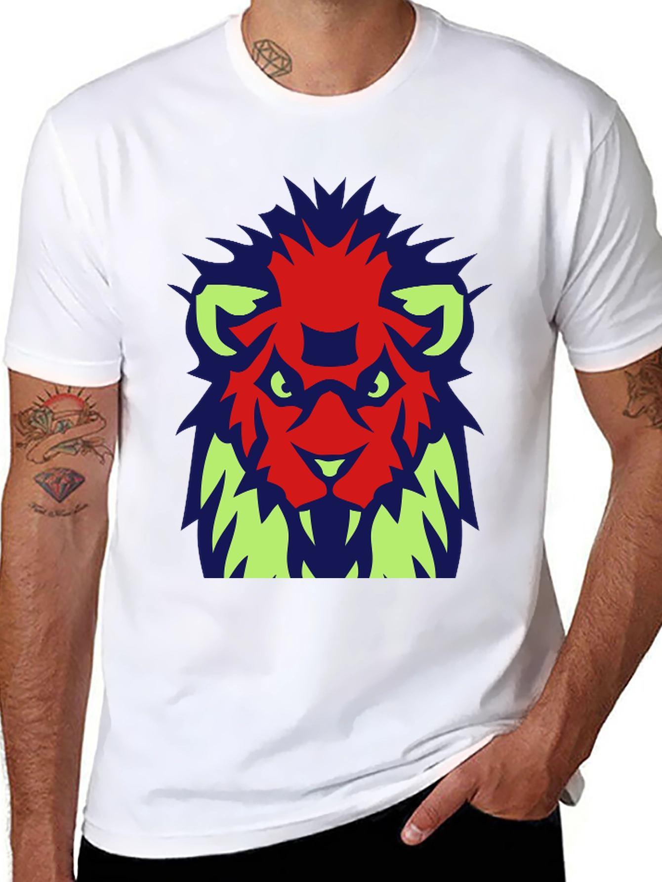 Graphic Lion T-Shirt - Modern Urban Style