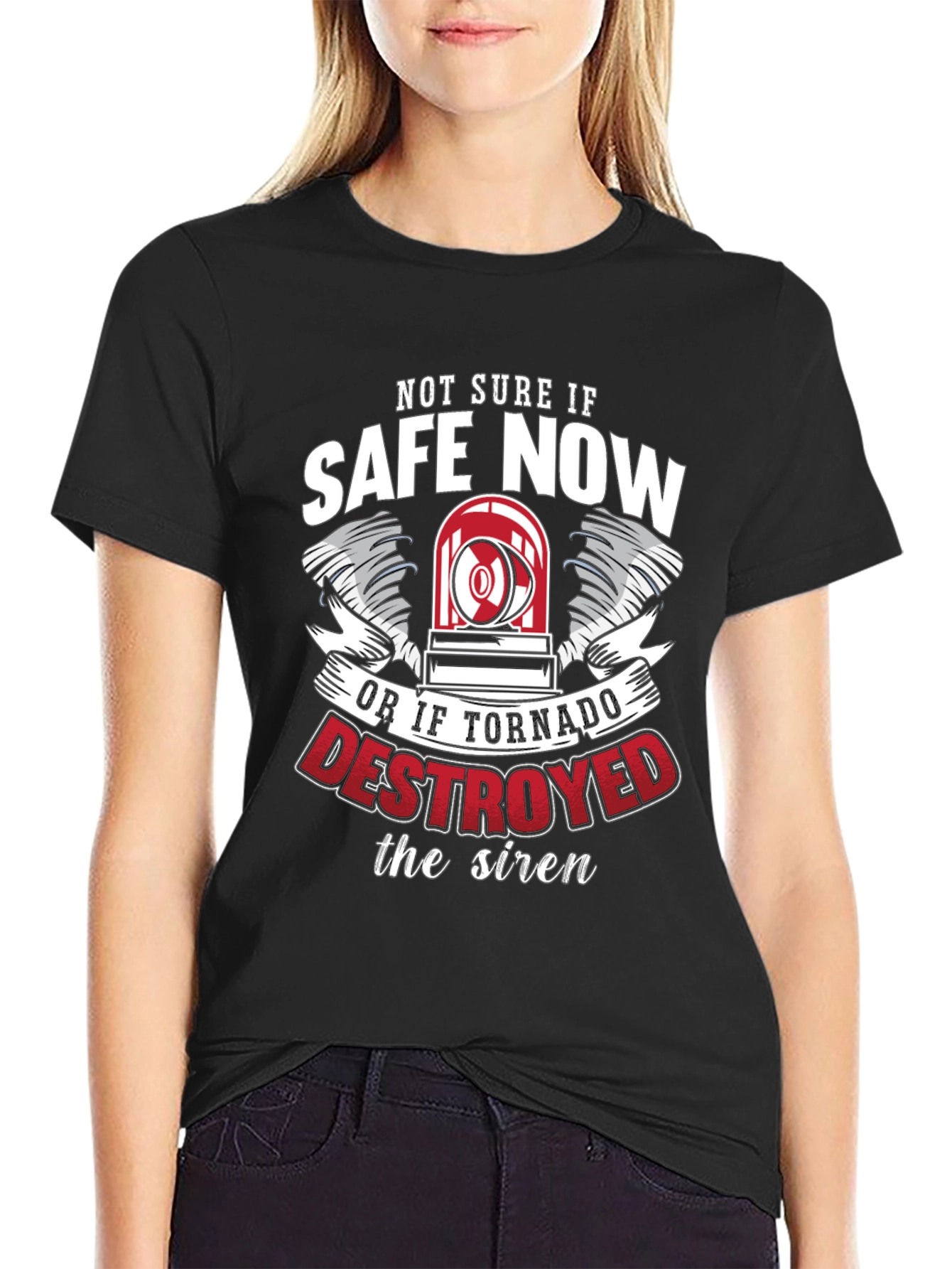 Funny Tornado Siren Destroyed T-Shirt
