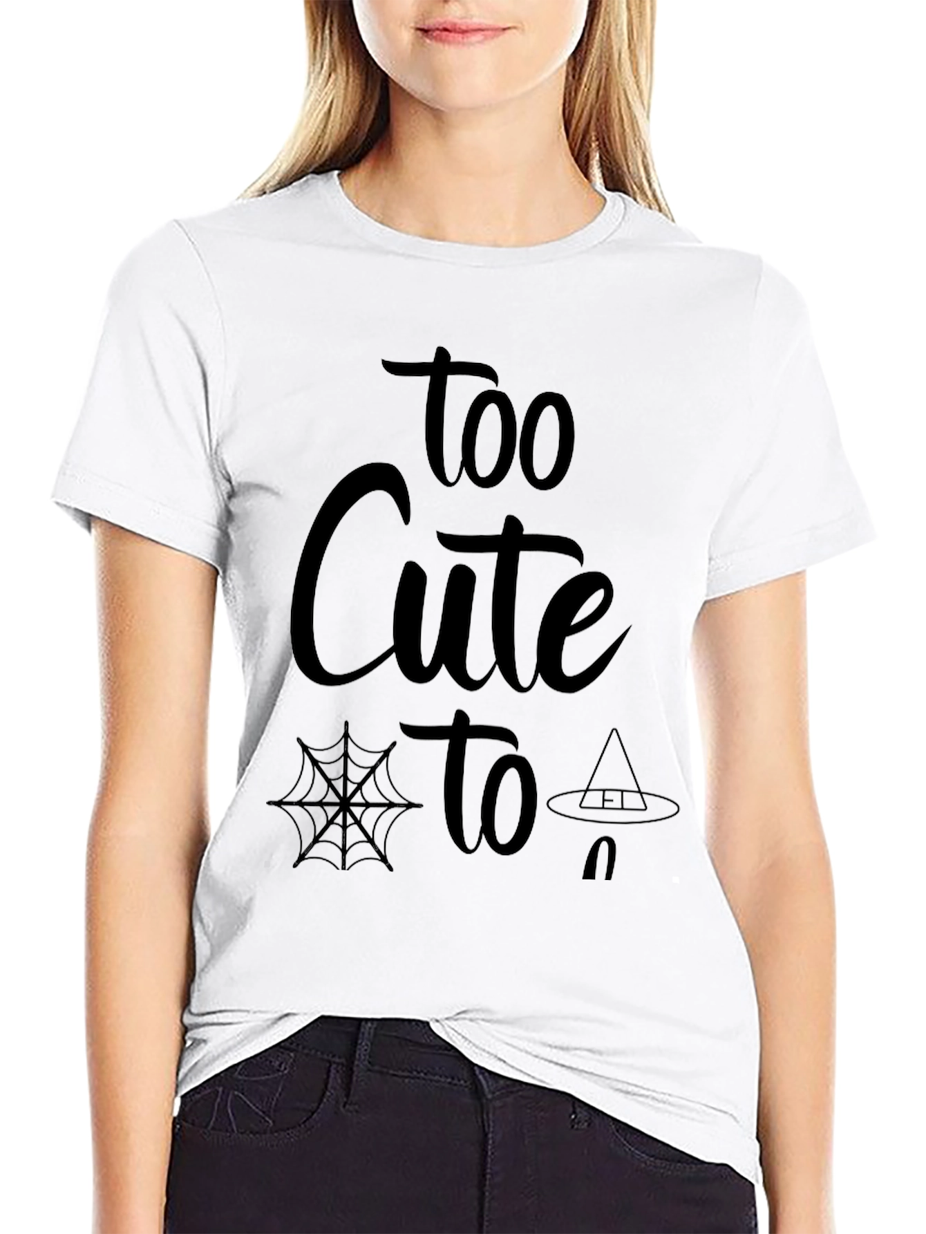 Too Cute to Spook Halloween Graphic Tee