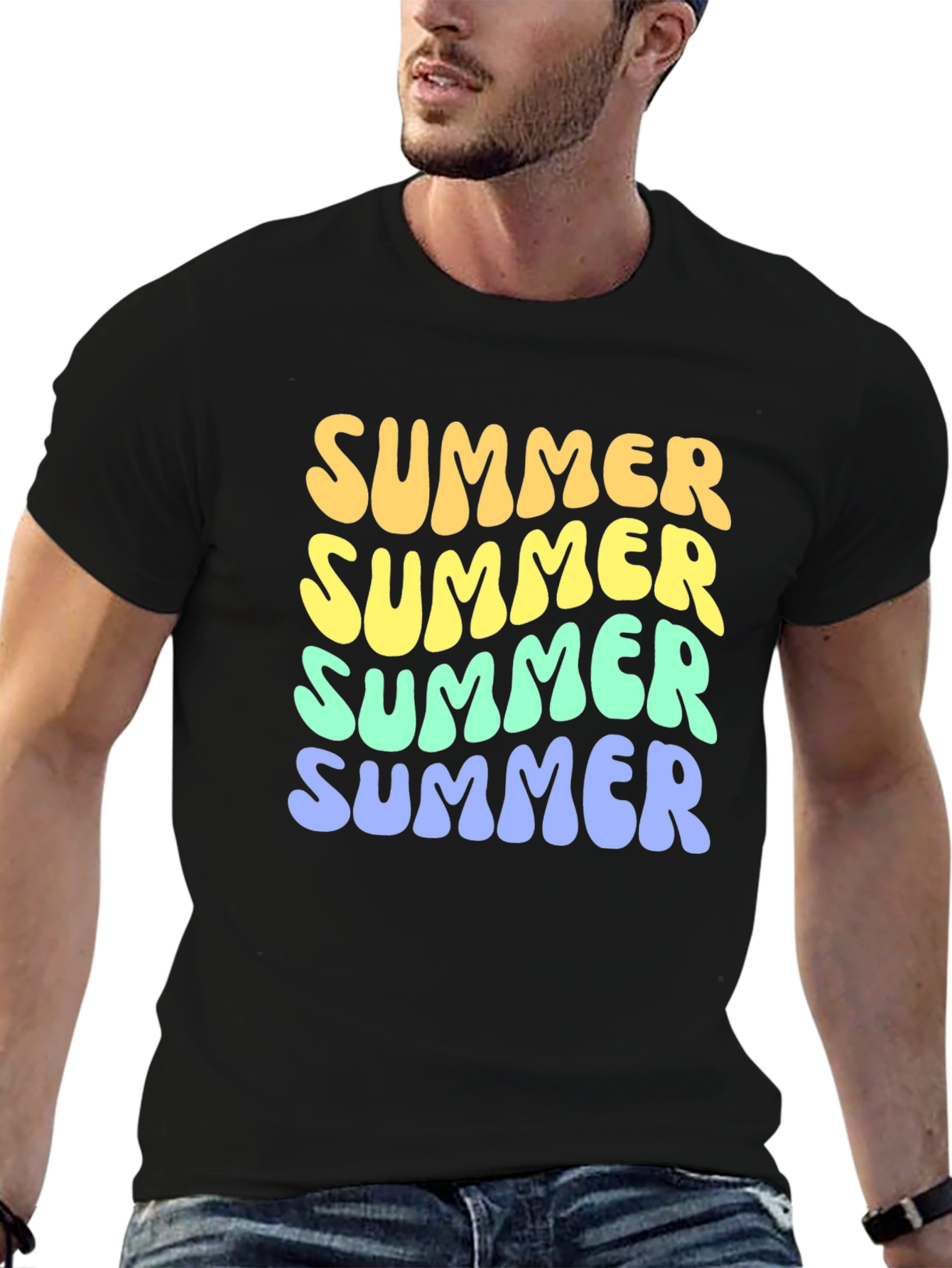Retro Summer T-Shirt - Funky Graphic Tee