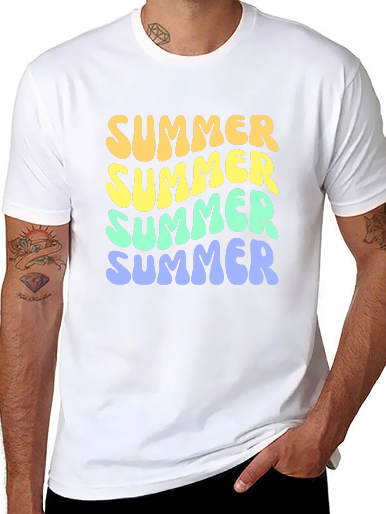 Retro Summer T-Shirt - Funky Graphic Tee