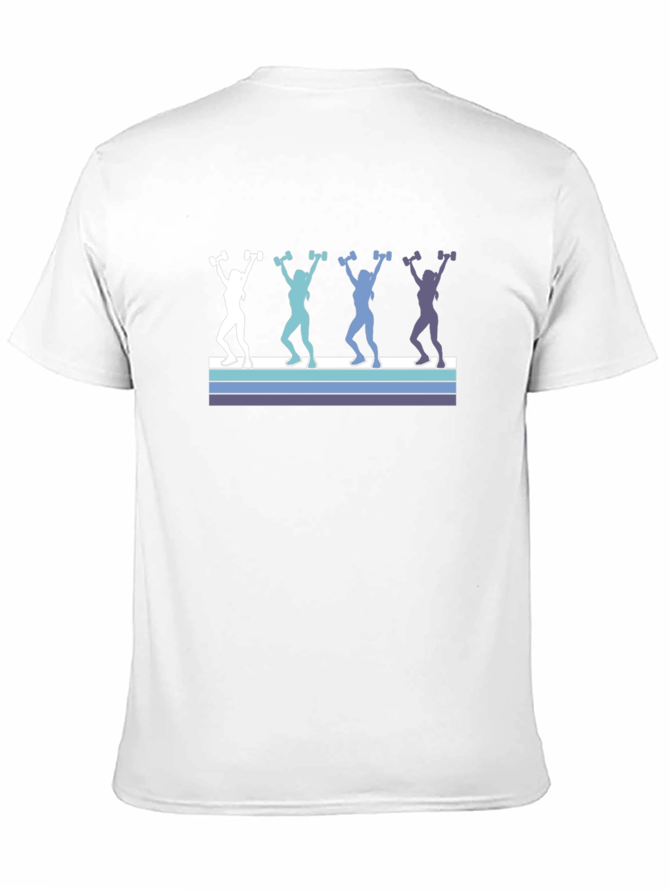 Retro Women Lifting Weights Graphic Tee
