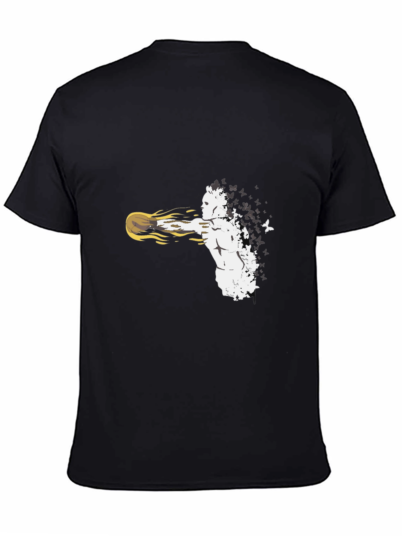 Abstract Fighter Black T-Shirt