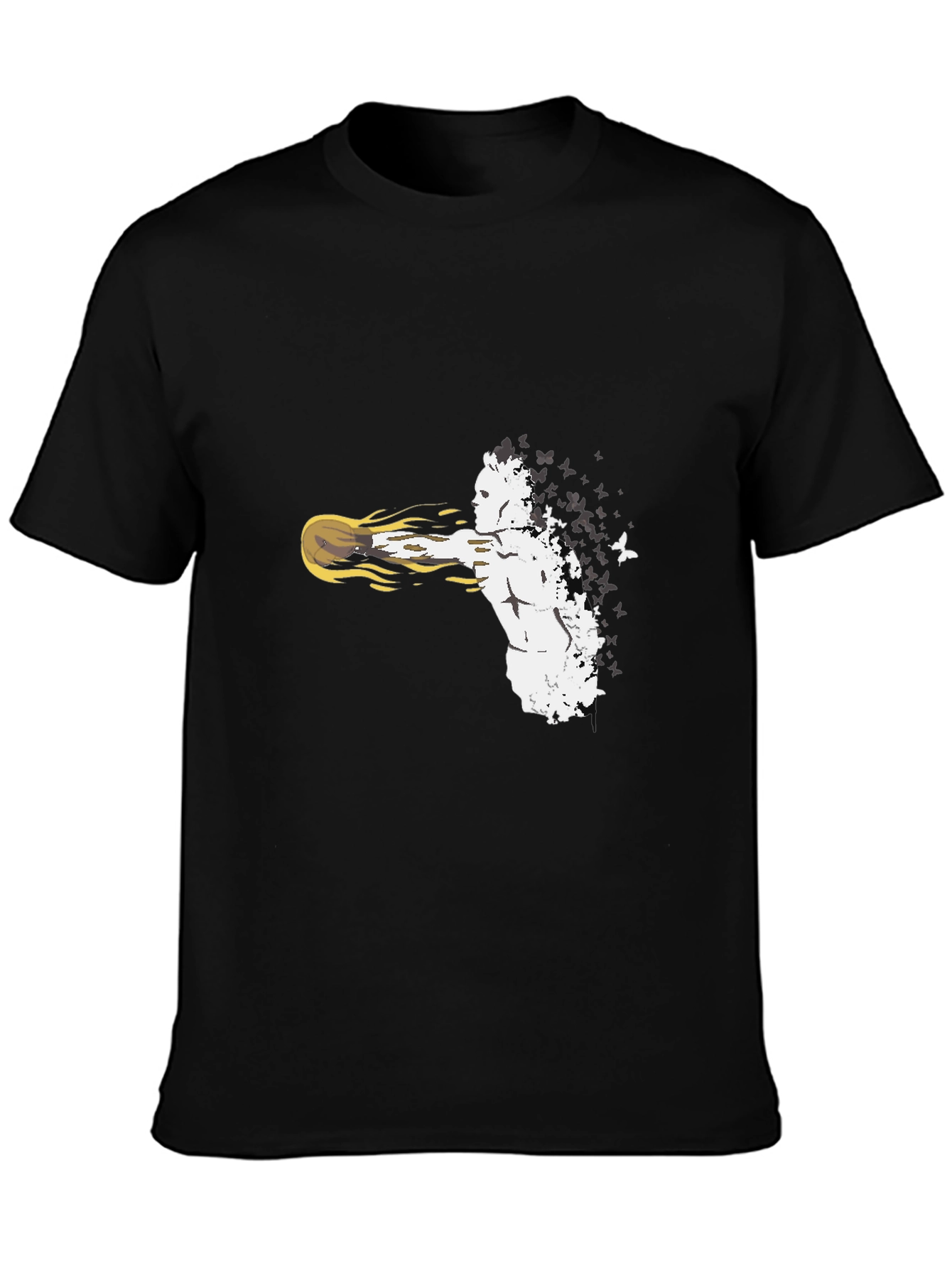 Abstract Fighter Black T-Shirt