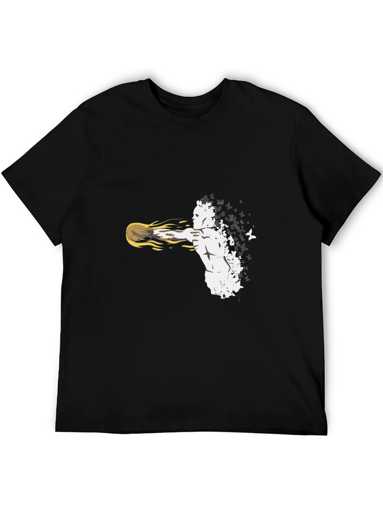 Abstract Fighter Black T-Shirt