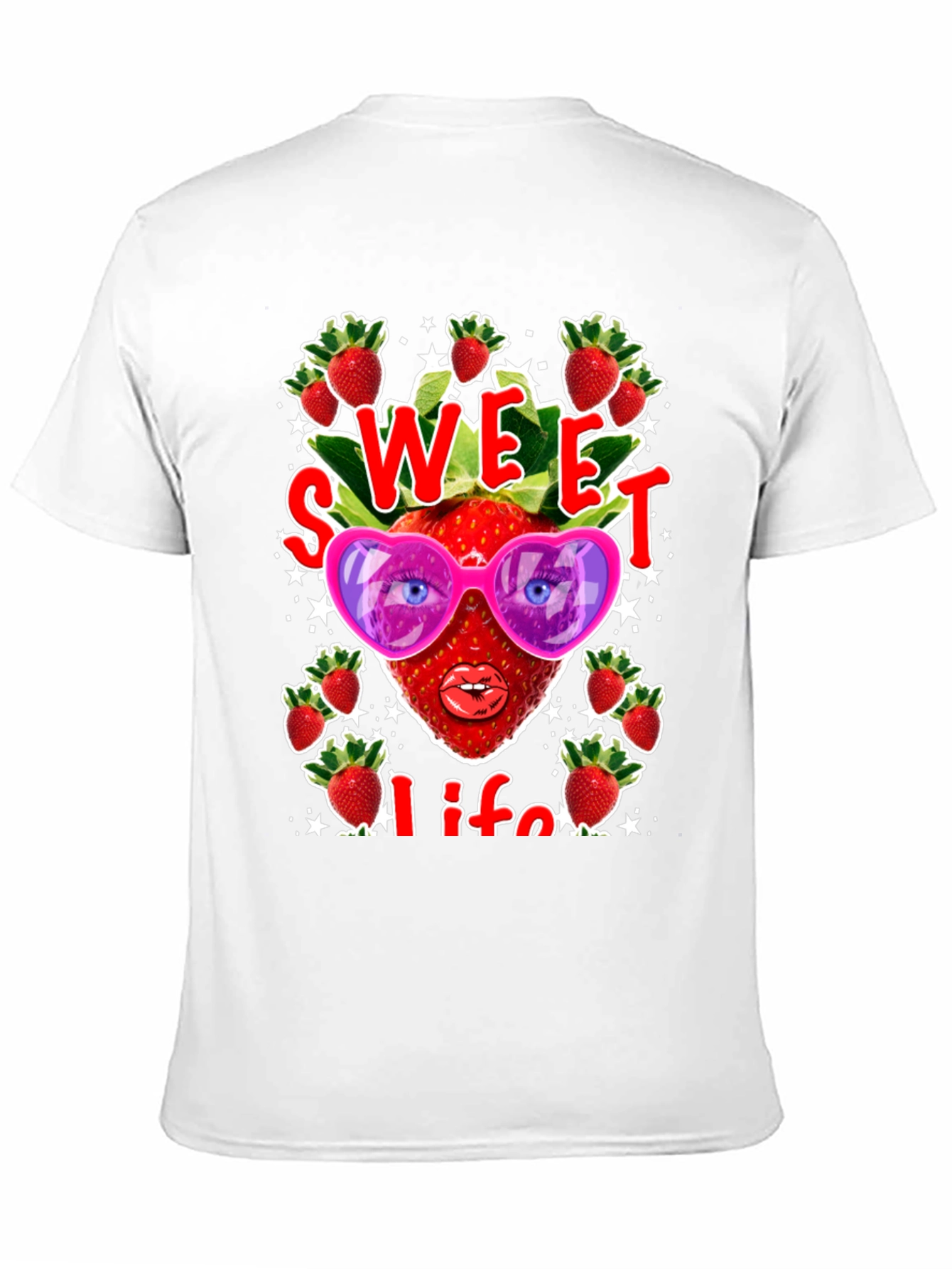 Sweet Life Strawberry Graphic T-Shirt