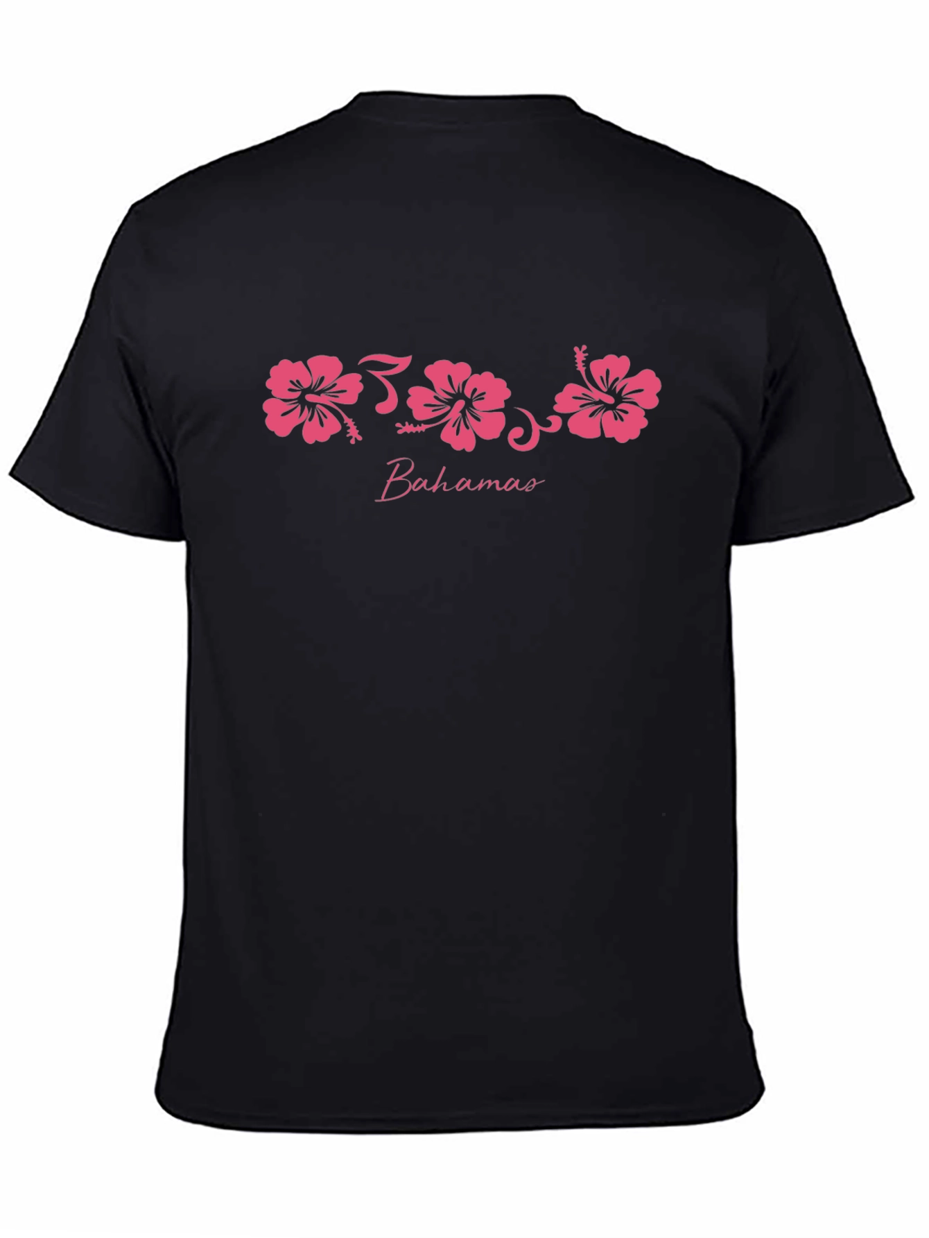 Bahamas Hibiscus Graphic T-Shirt - Tropical Island Style