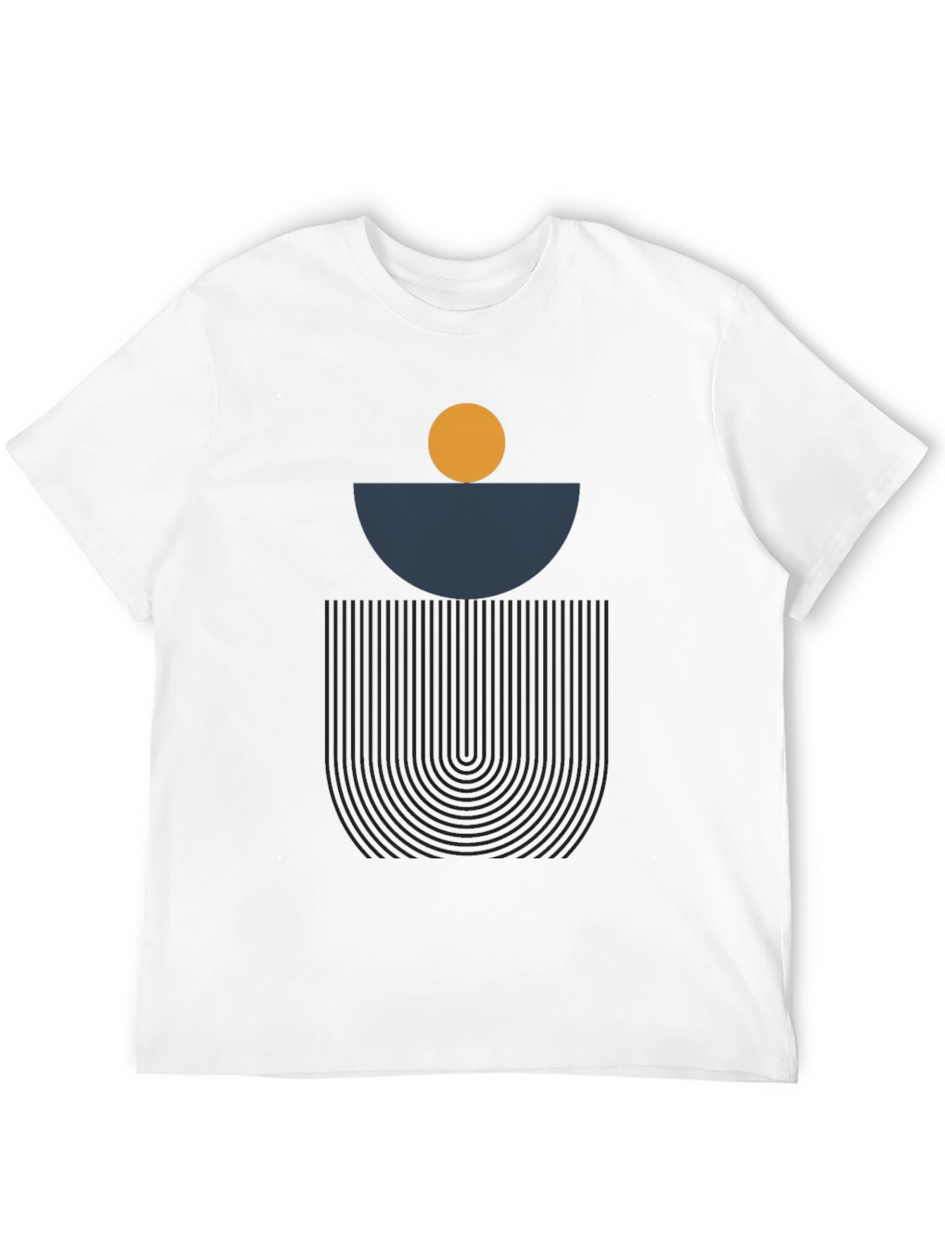 Minimalist Geometric Graphic T-Shirt