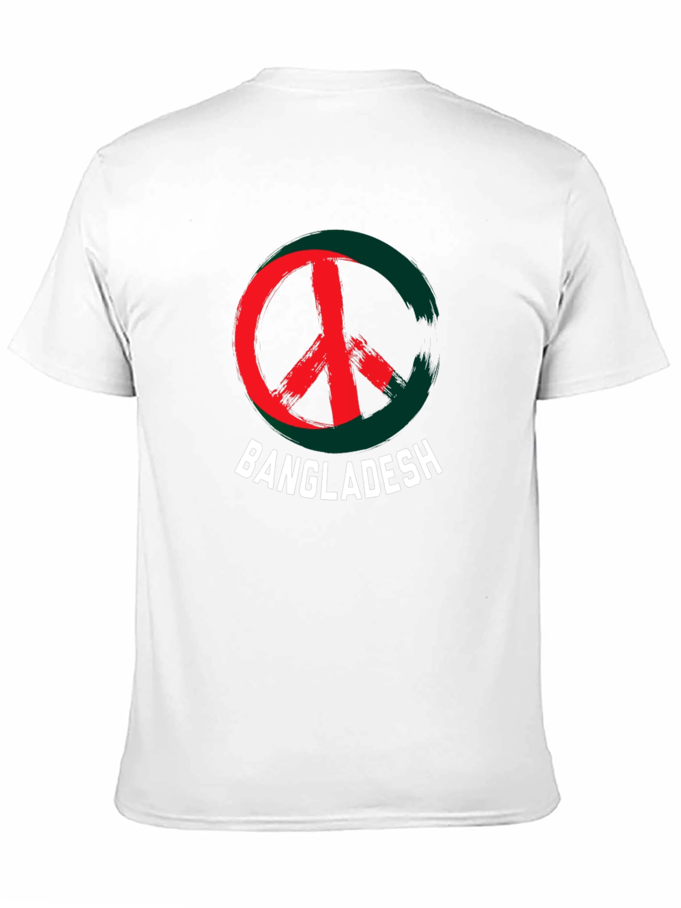 Bangladesh Peace Sign Graphic Tee - Mens Black T-Shirt