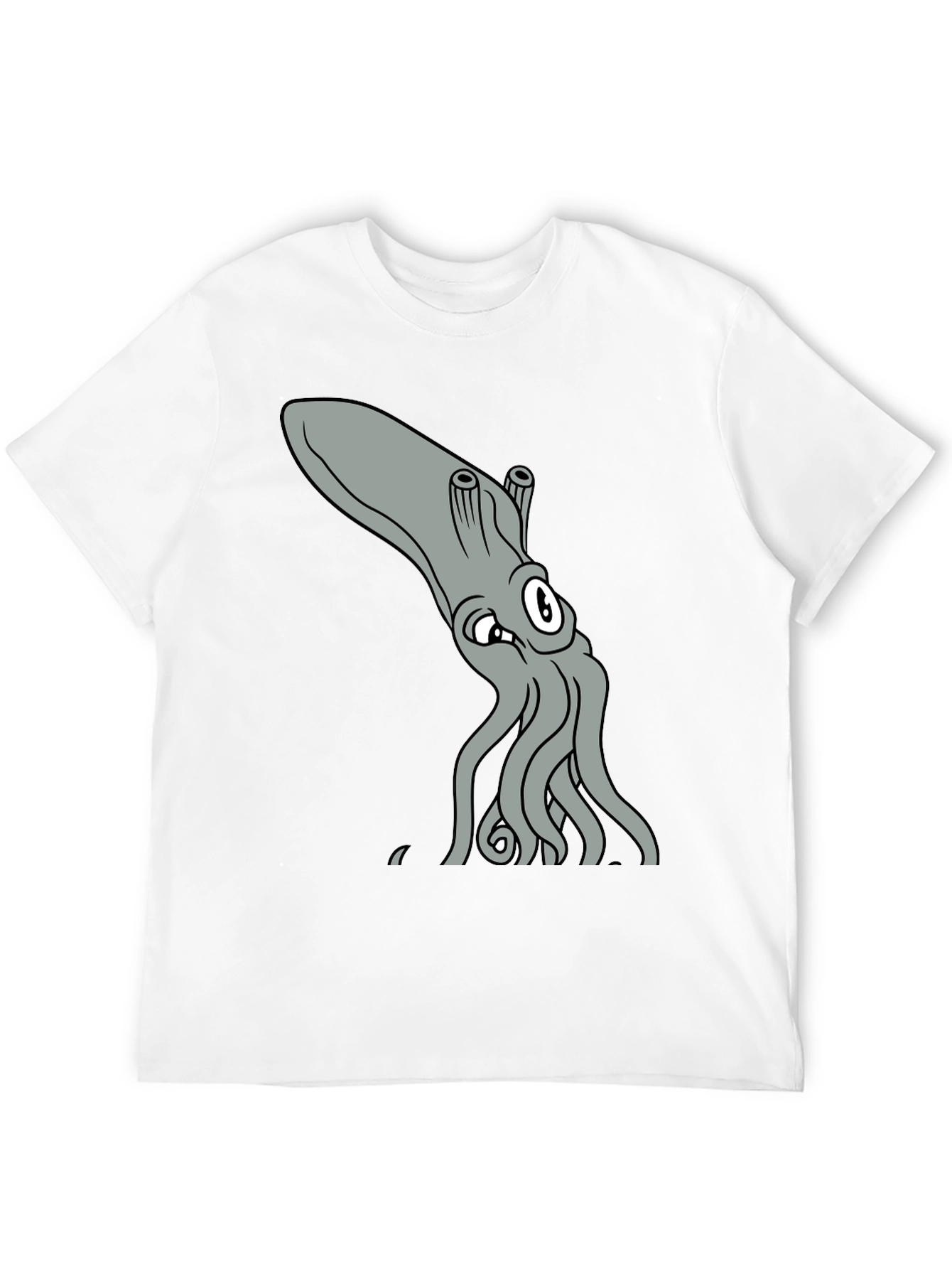 Cartoon Squid T-Shirt - Kraken Tee