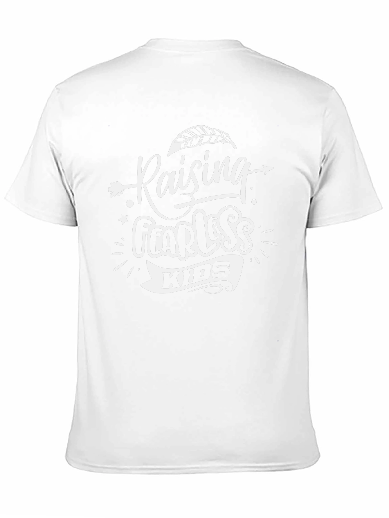 Raising Fearless Kids Graphic Tee - Trendy Black T-Shirt