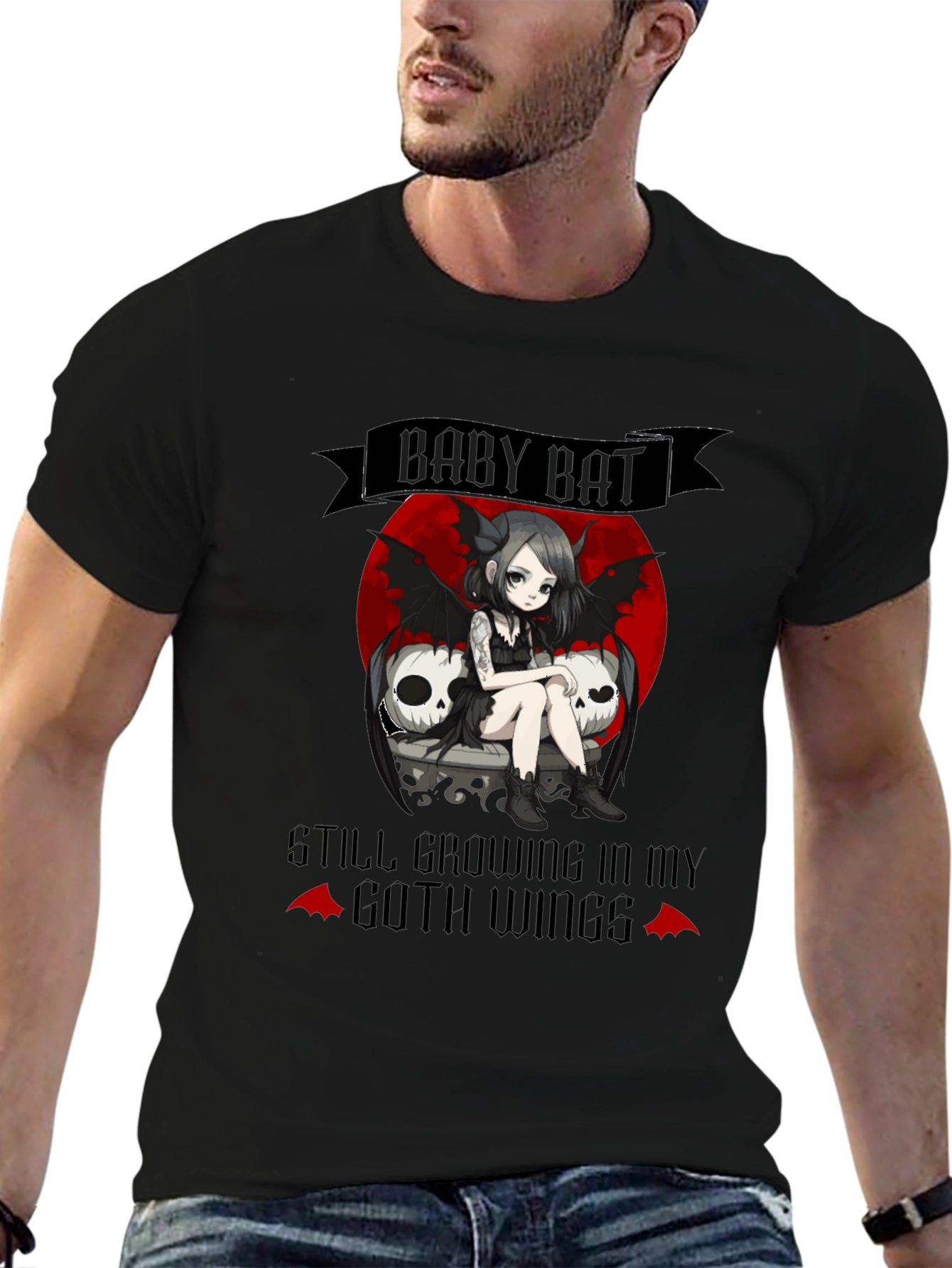 Baby Bat Goth T-Shirt - Unique Design!