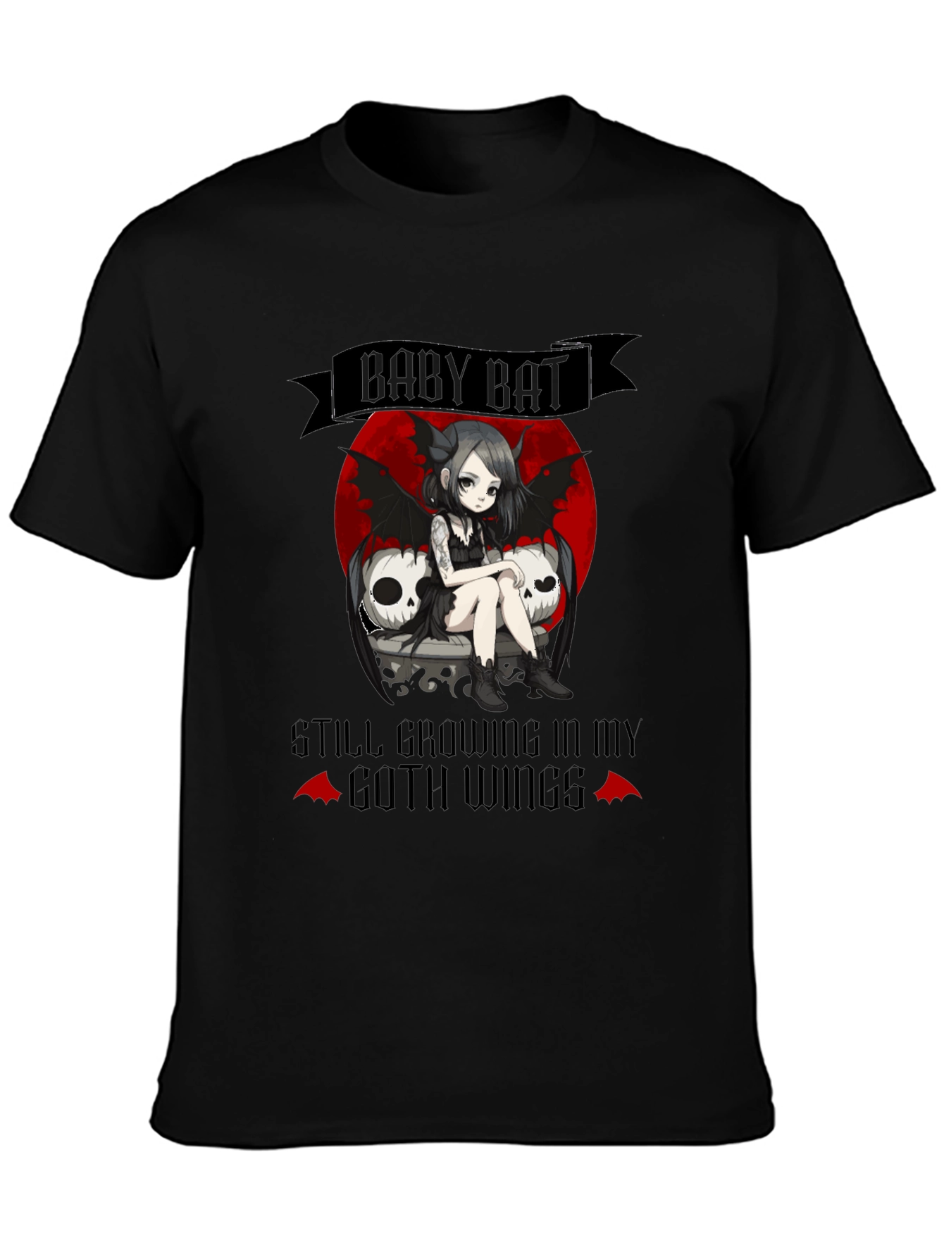 Baby Bat Goth T-Shirt - Unique Design!