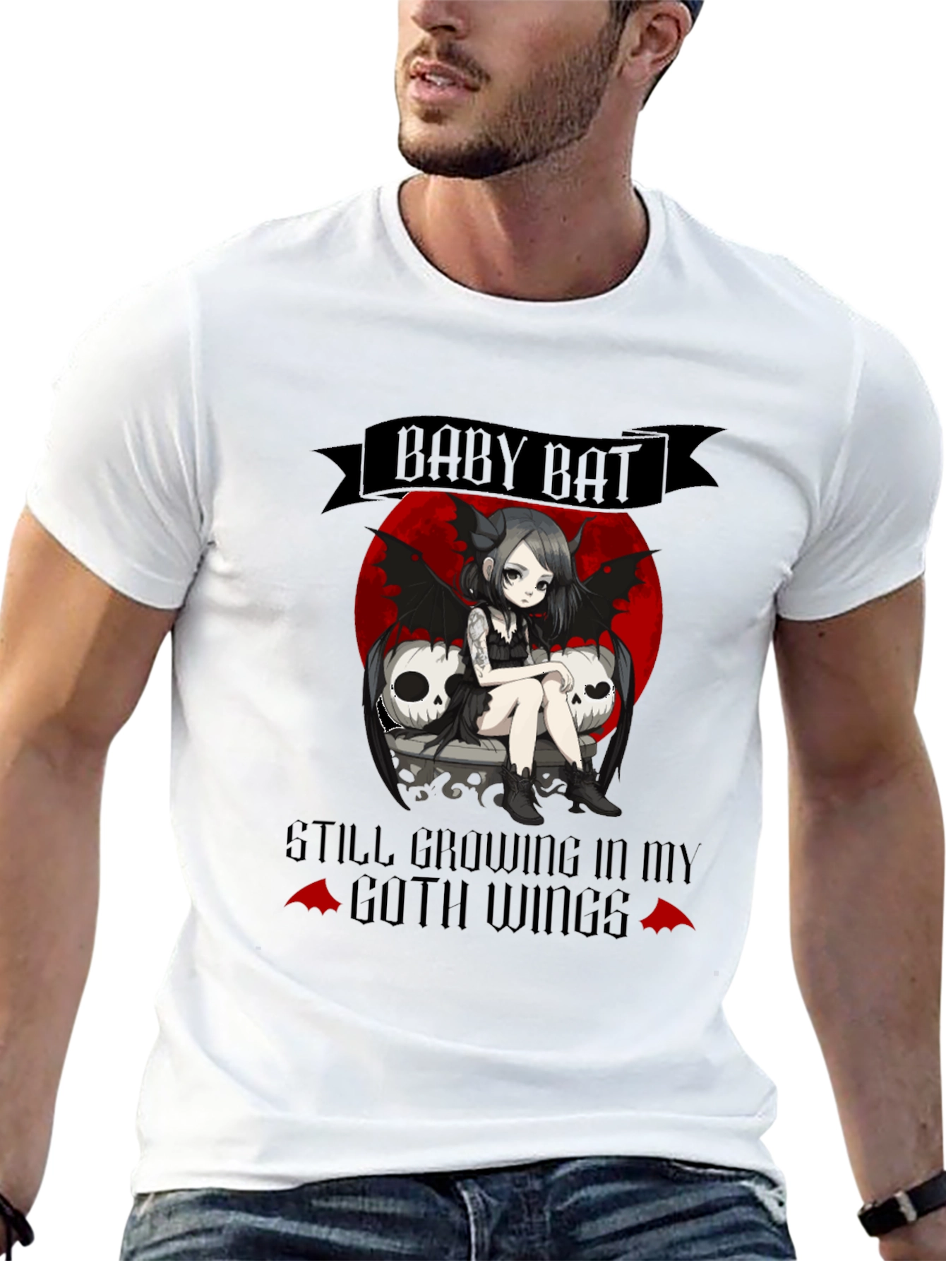 Baby Bat Goth T-Shirt - Unique Design!