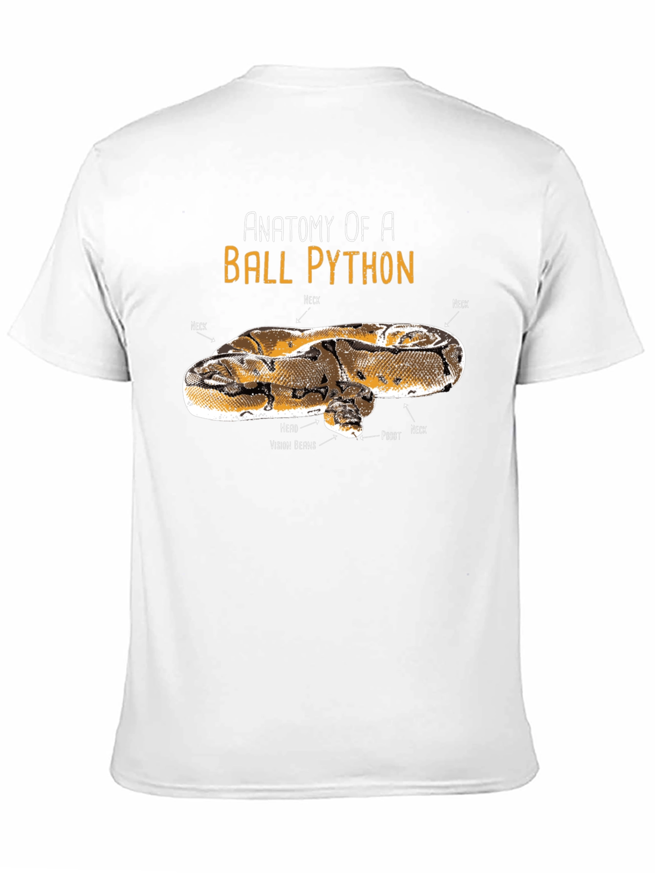 Anatomy of Ball Python Funny T-Shirt