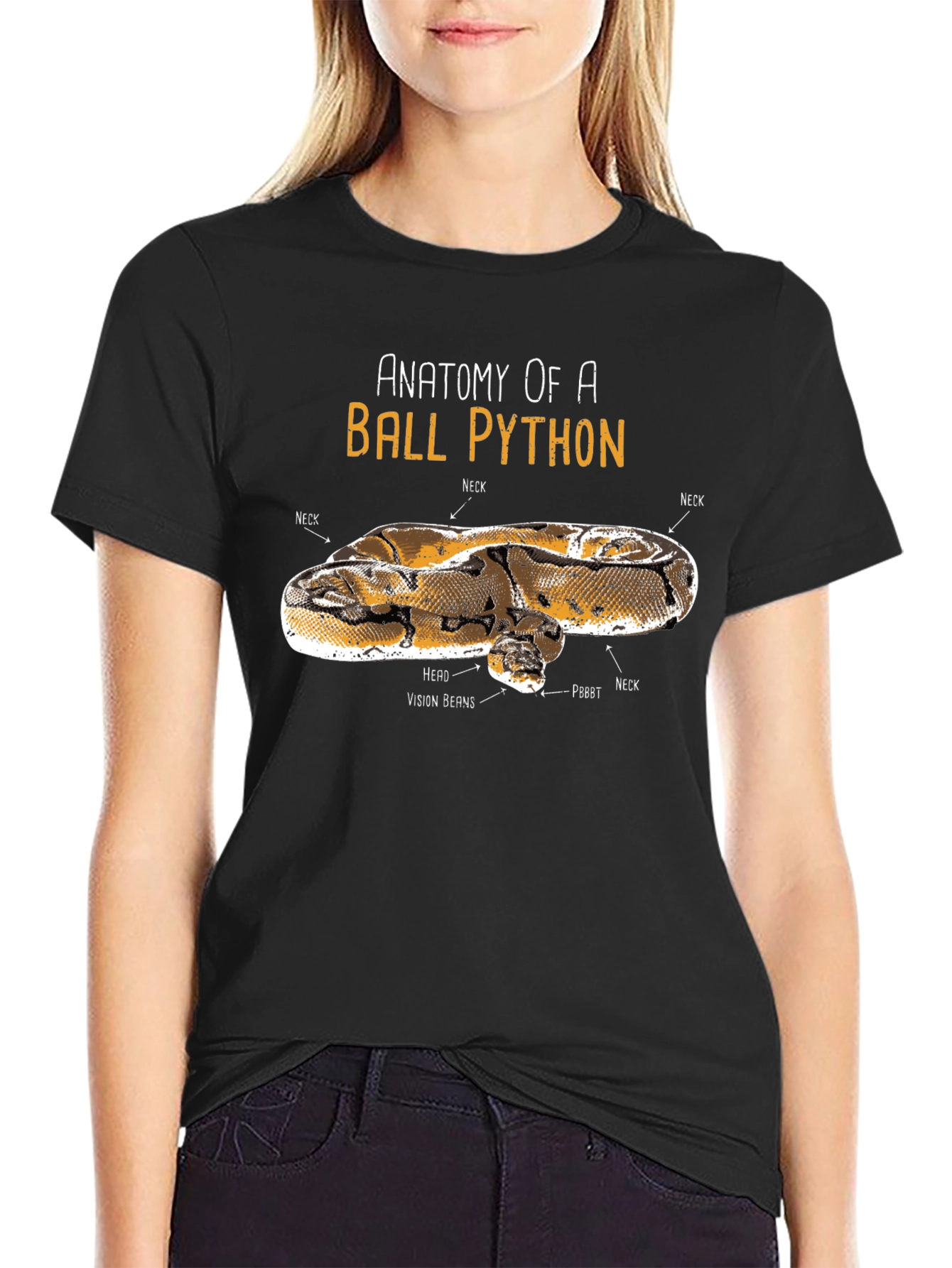 Anatomy of Ball Python Funny T-Shirt