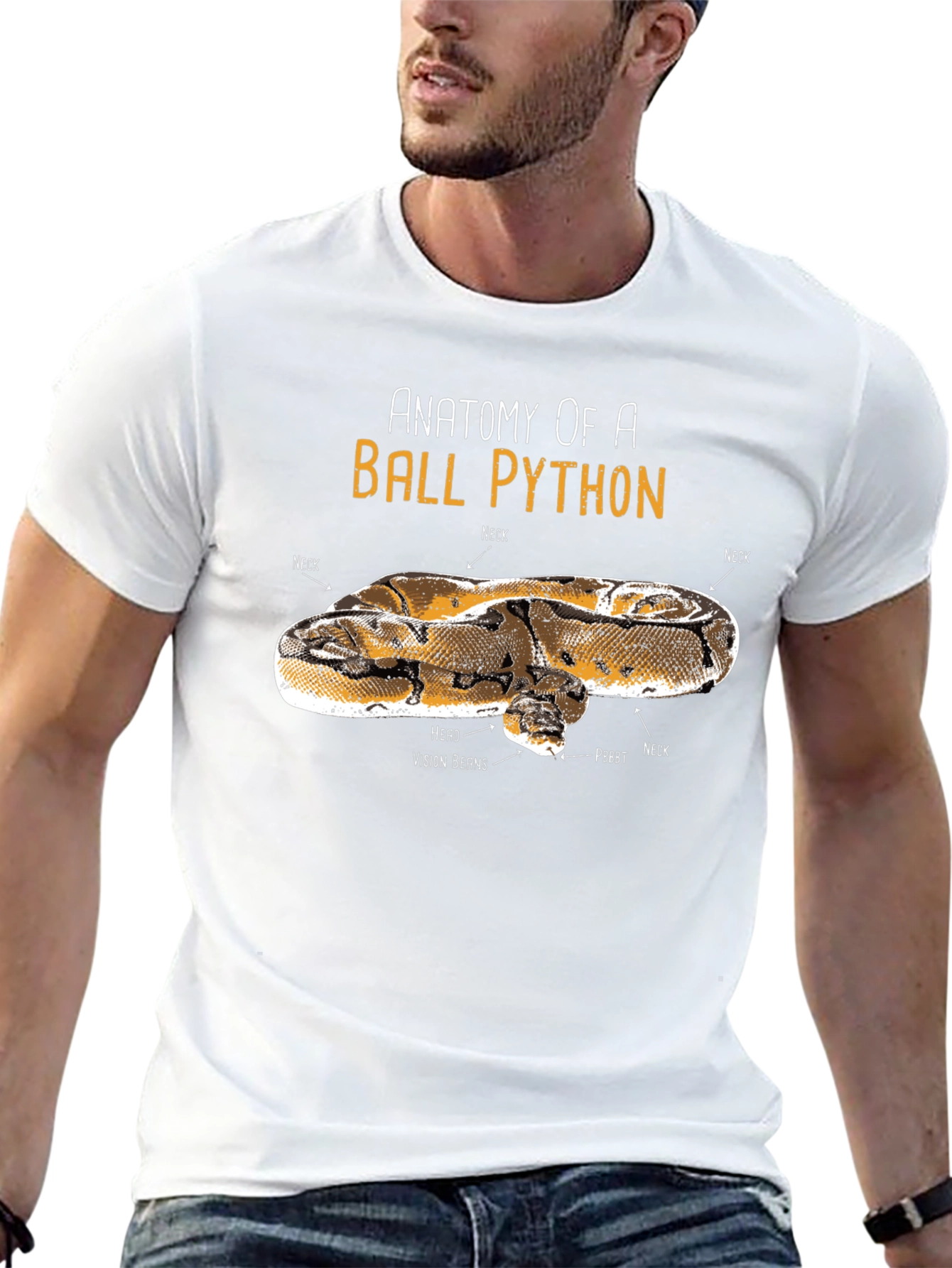 Anatomy of Ball Python Funny T-Shirt