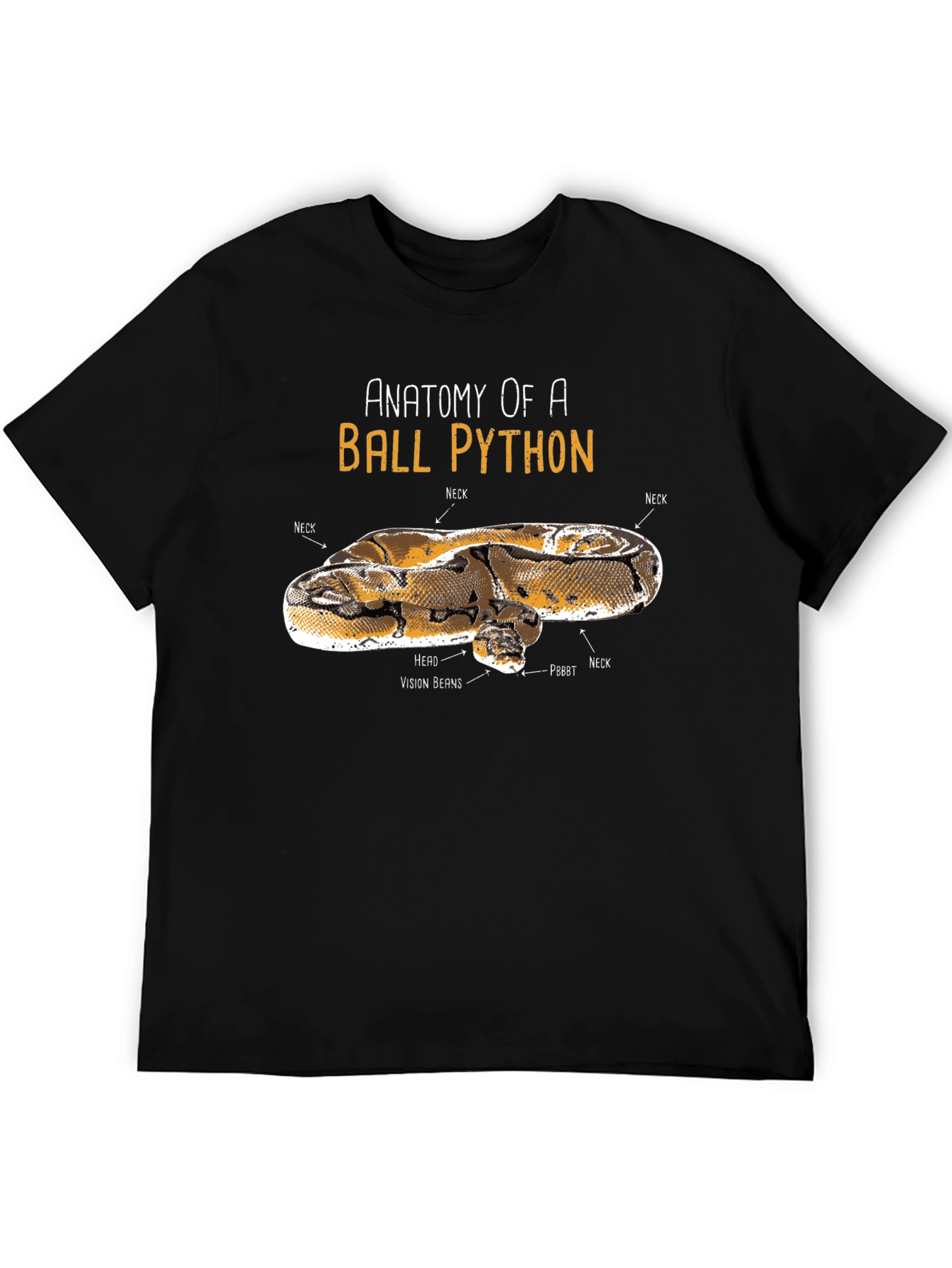 Anatomy of Ball Python Funny T-Shirt
