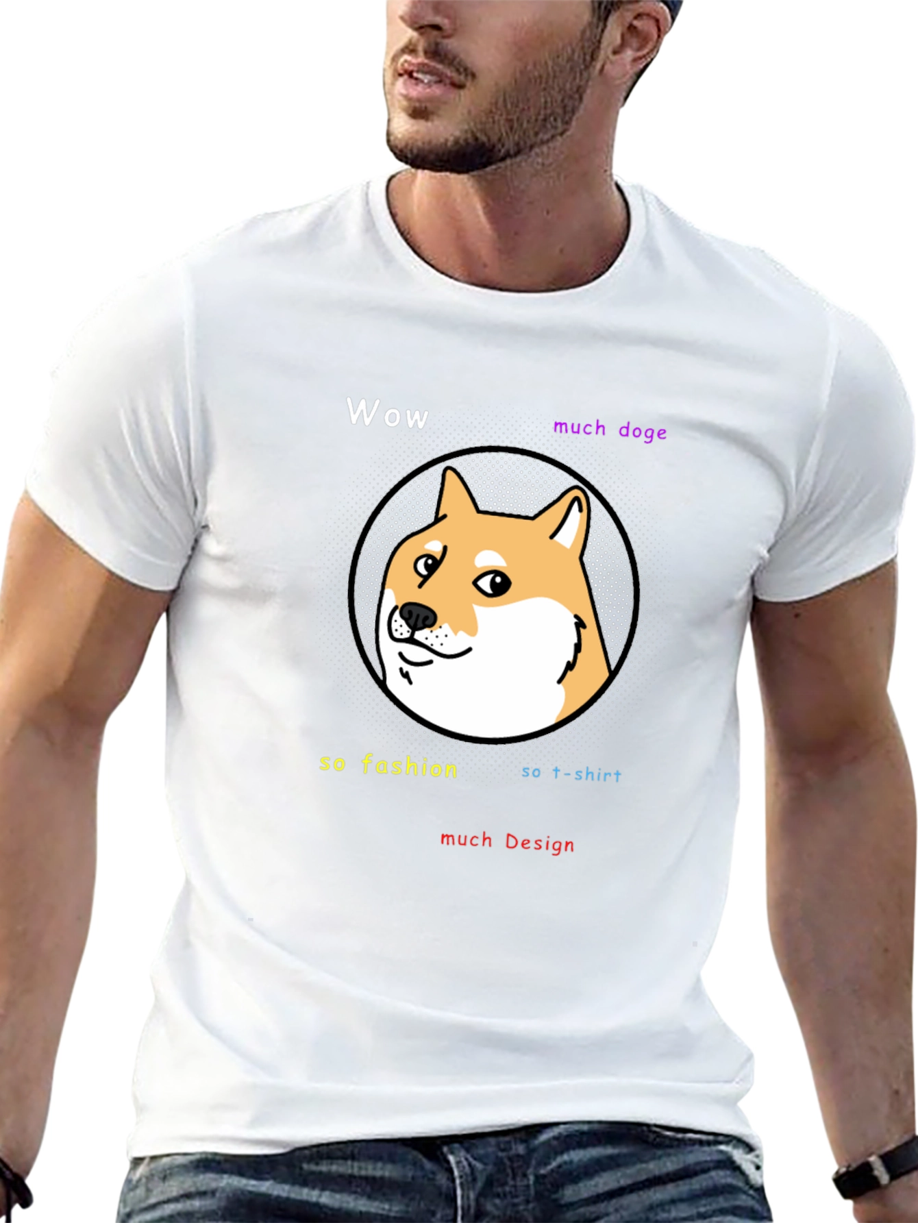 Wow Much Doge Meme T-Shirt - Black