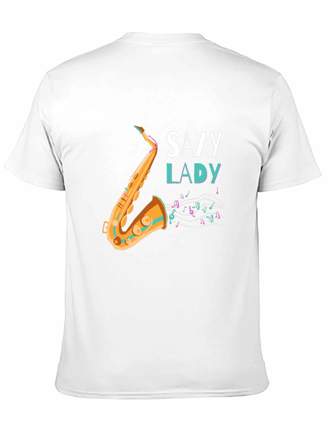 Saxy Lady Graphic Tee - Music Lovers T-Shirt