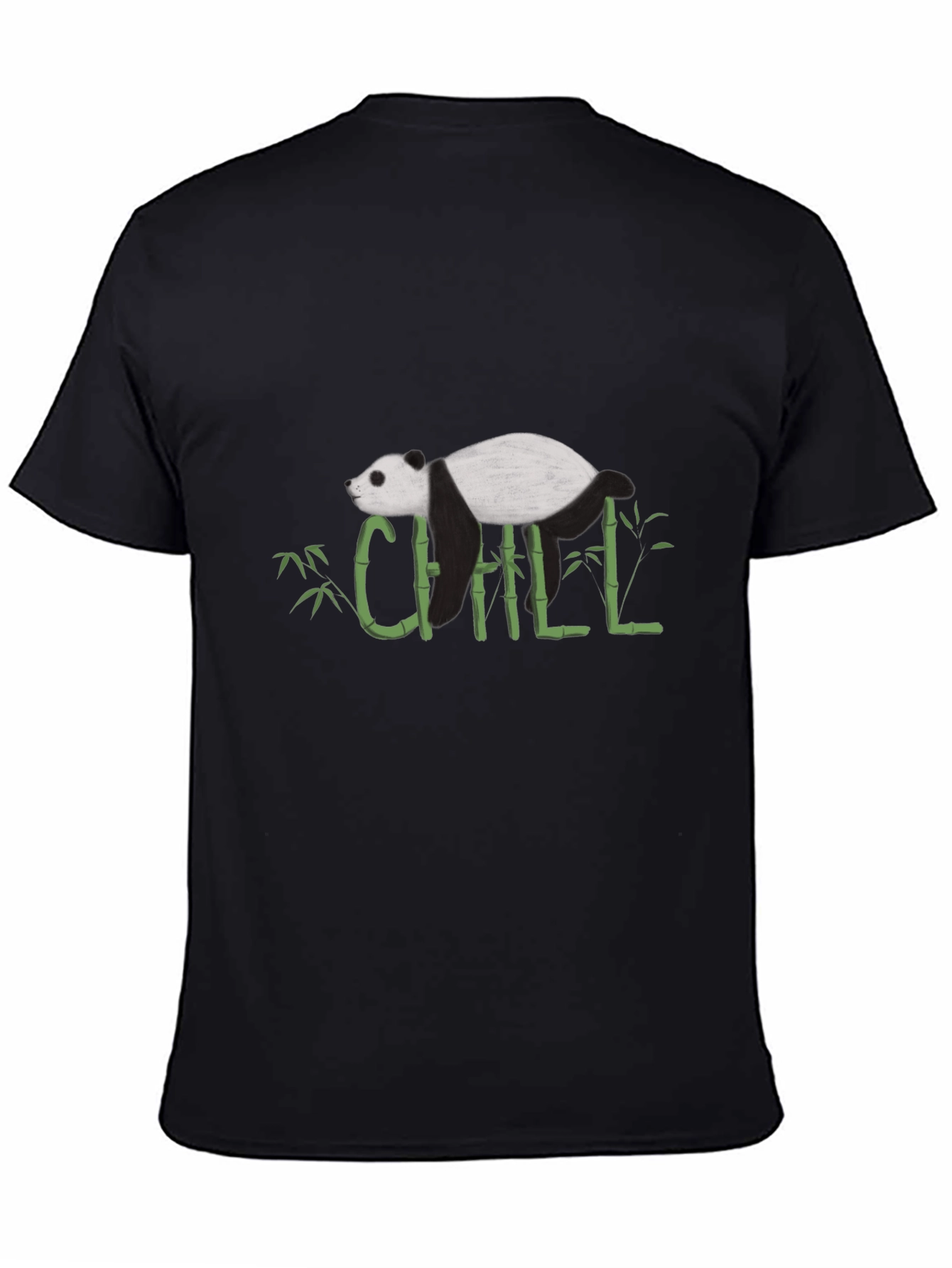 Chill Panda Bamboo Graphic Tee - Relaxed Style