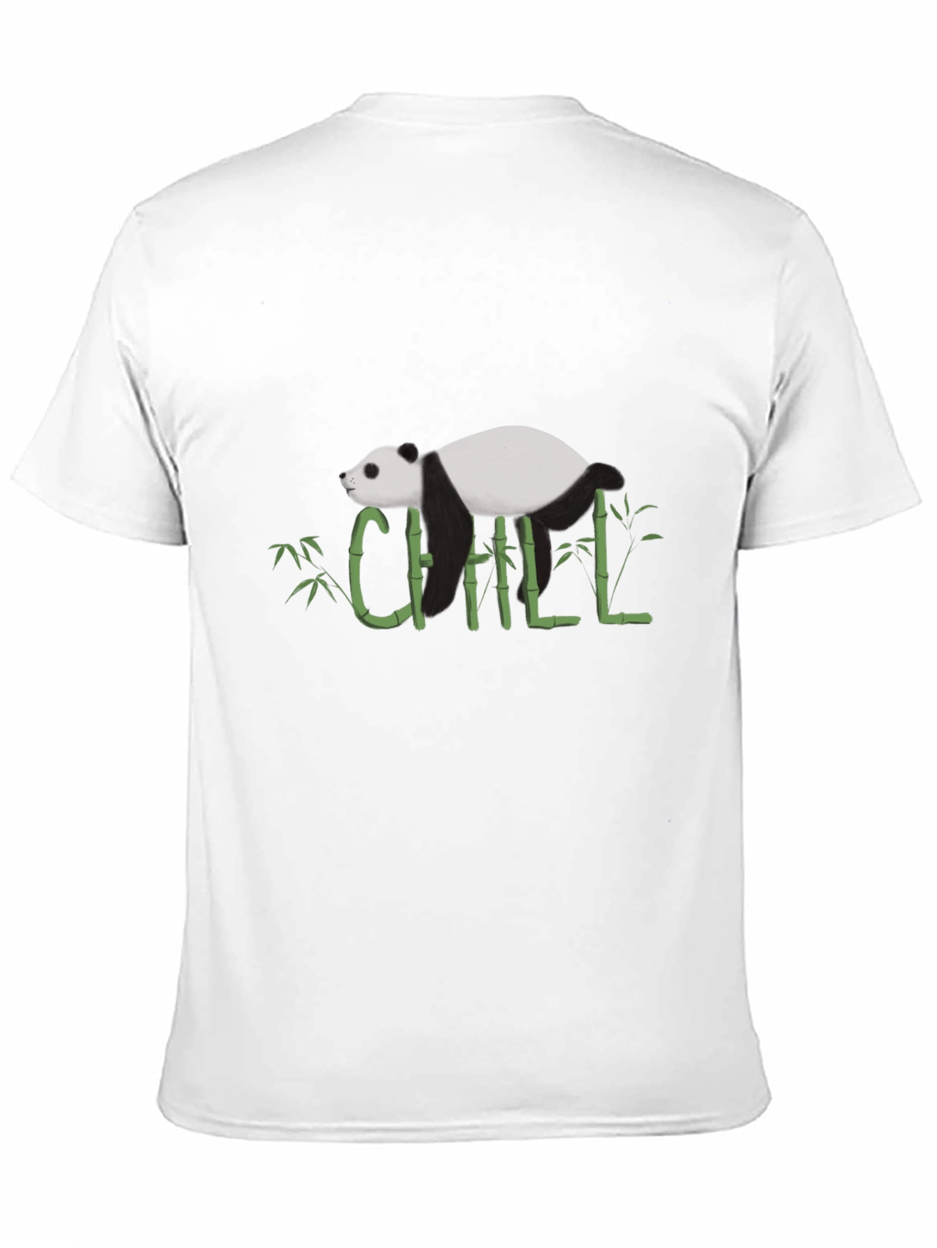 Chill Panda Bamboo Graphic Tee - Relaxed Style