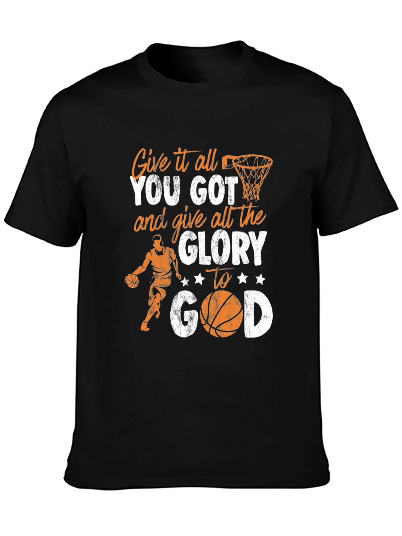 Give All the Glory to God Basketball T-Shirt