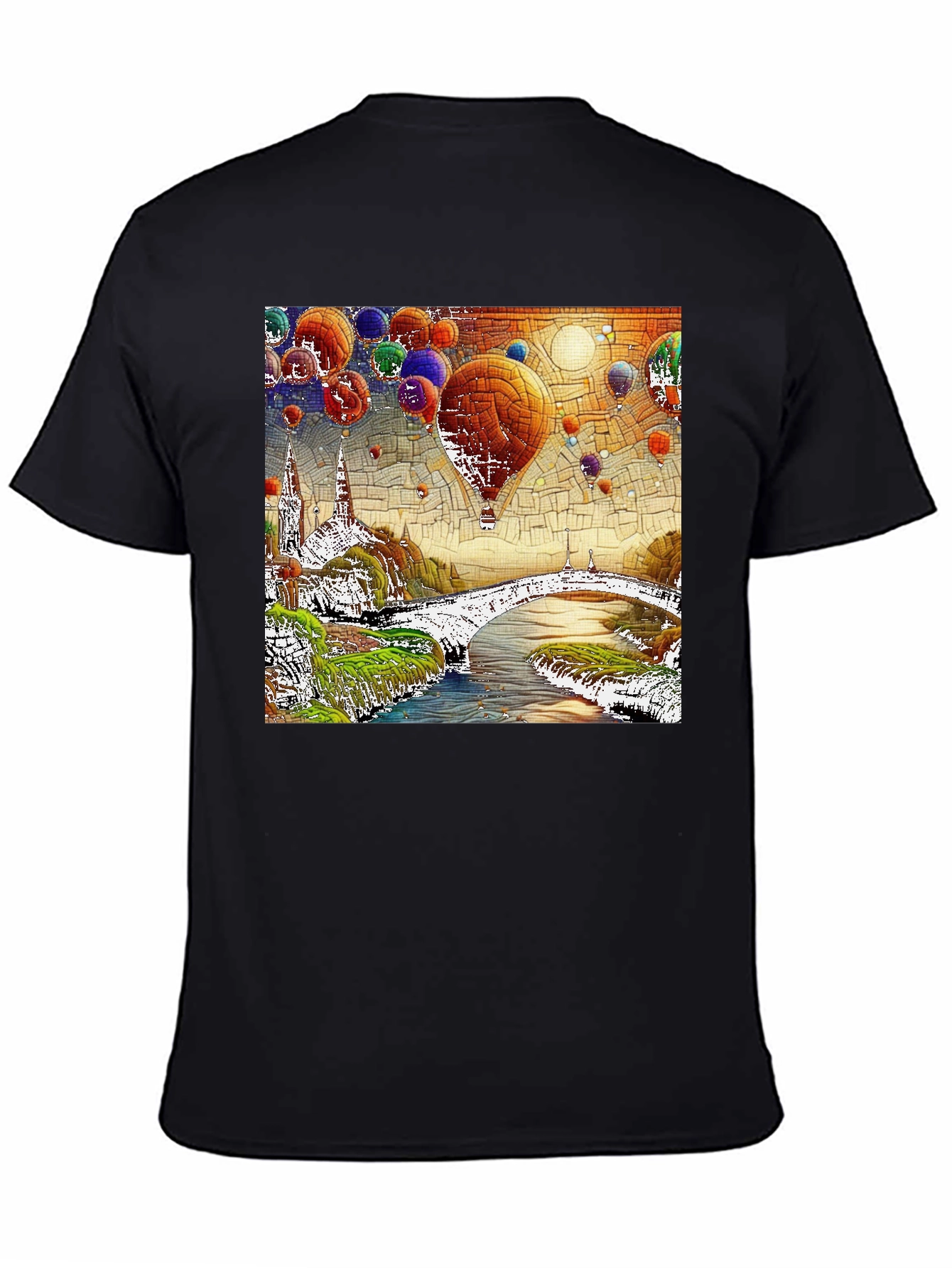 Hot Air Balloon Dreamscape Graphic Tee