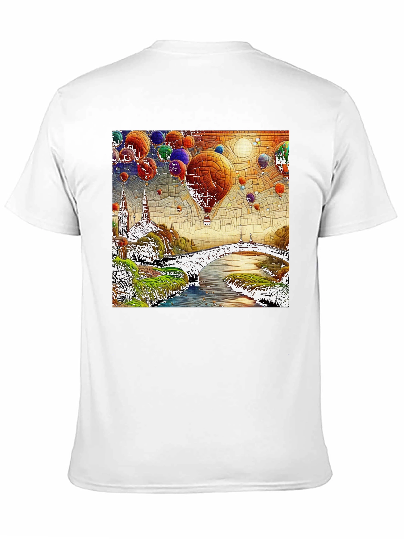 Hot Air Balloon Dreamscape Graphic Tee