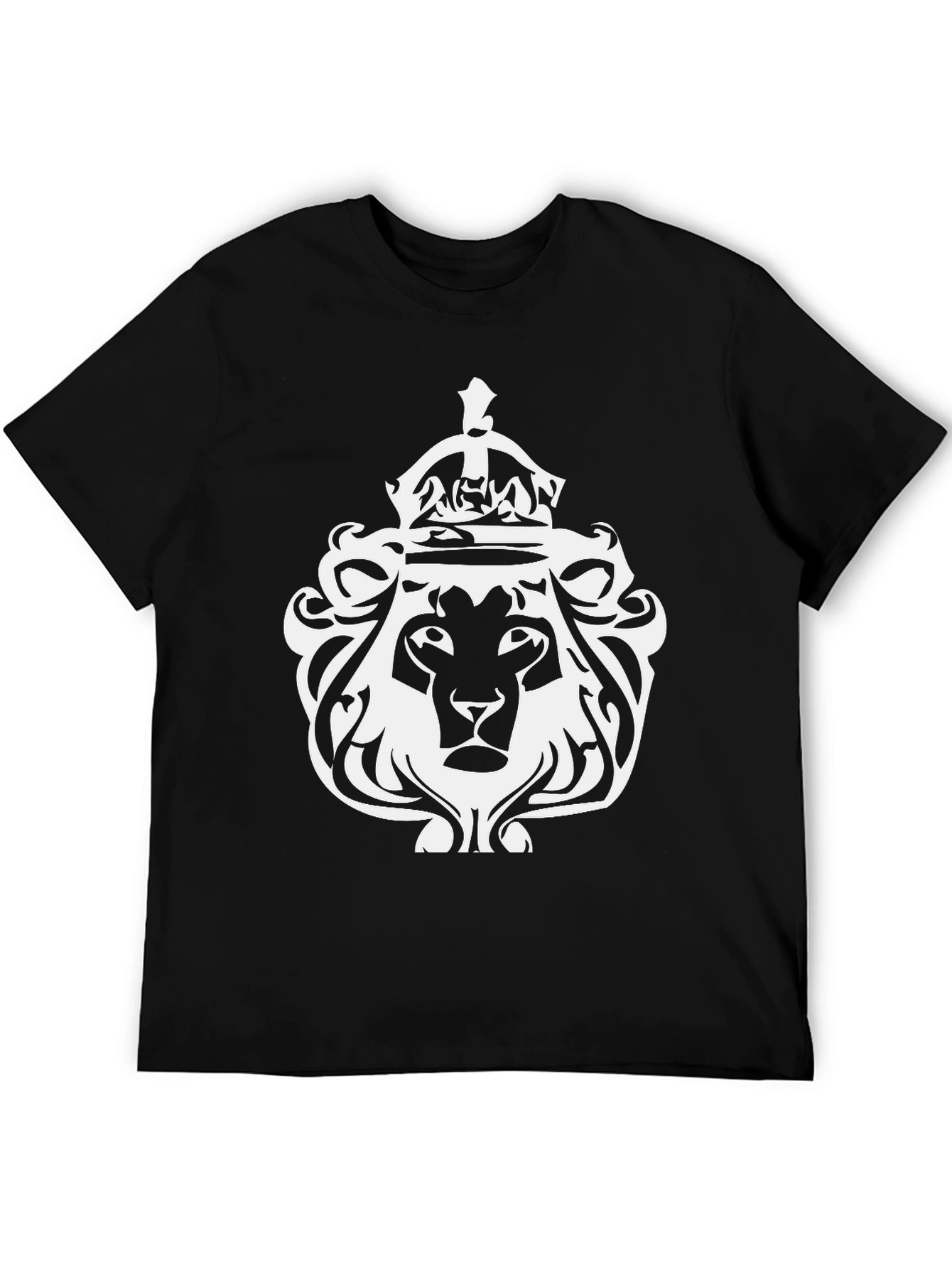 Lion Crown Graphic Tee - Black