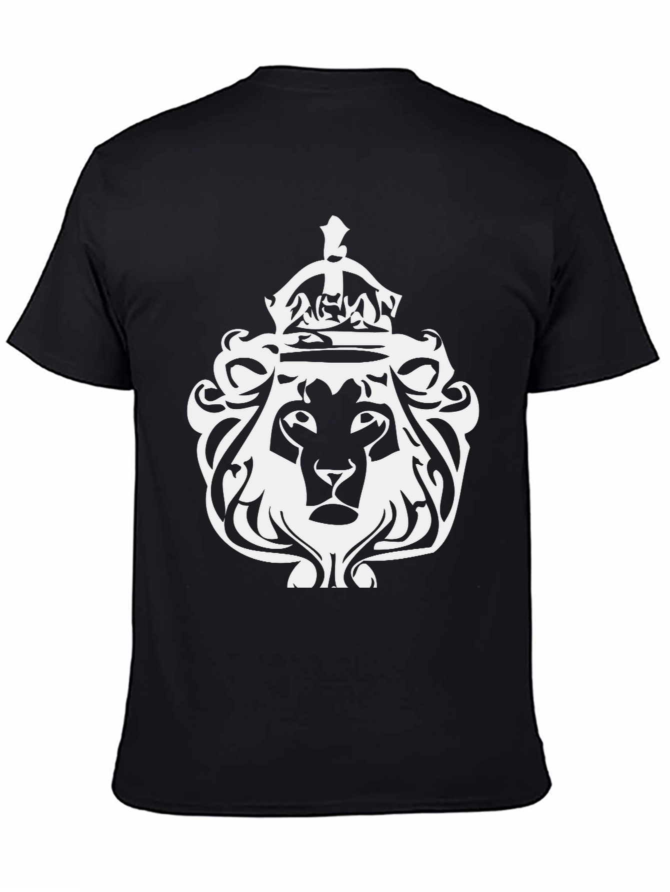 Lion Crown Graphic Tee - Black