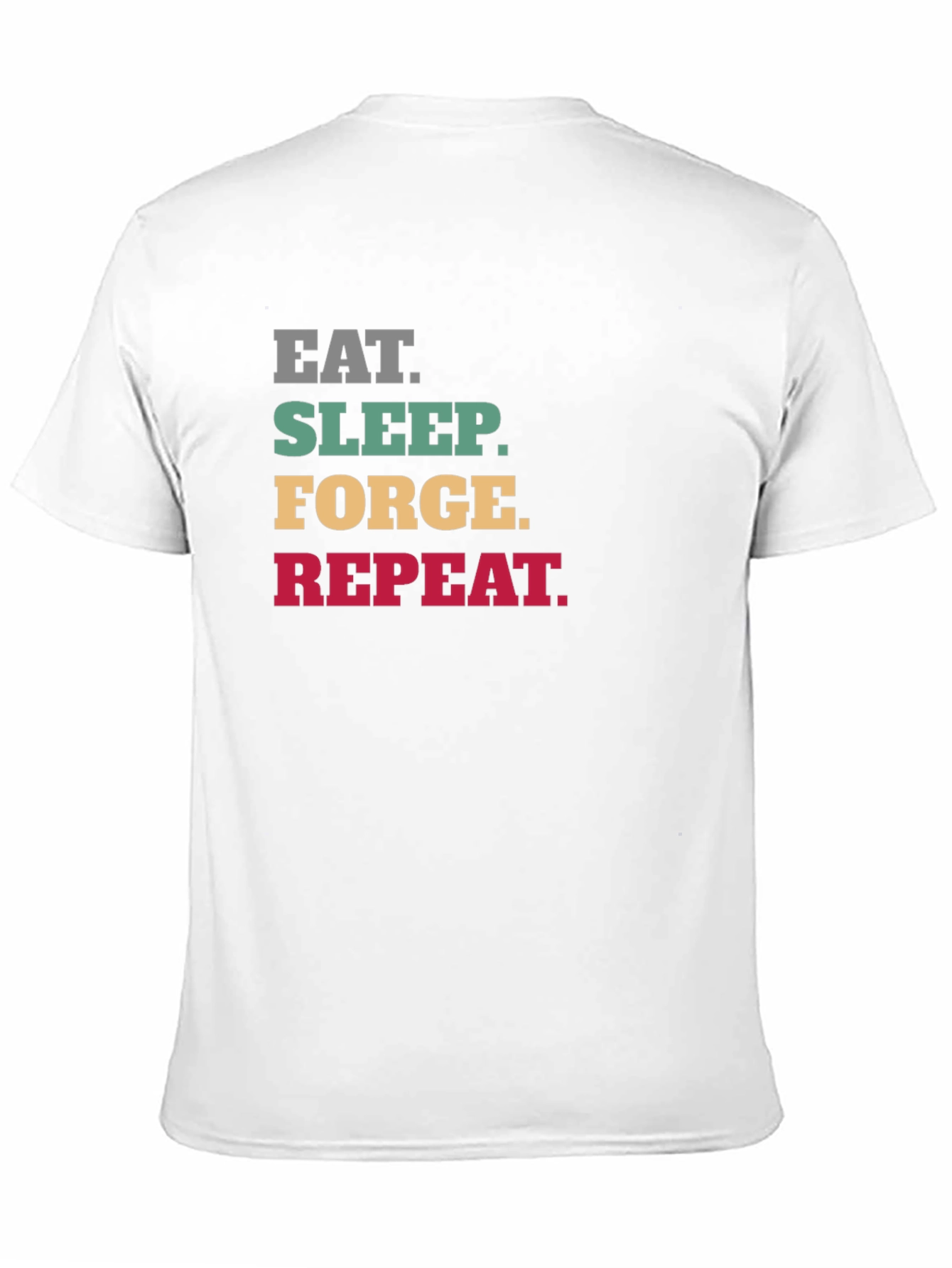 Eat Sleep Forge Repeat T-Shirt - Black