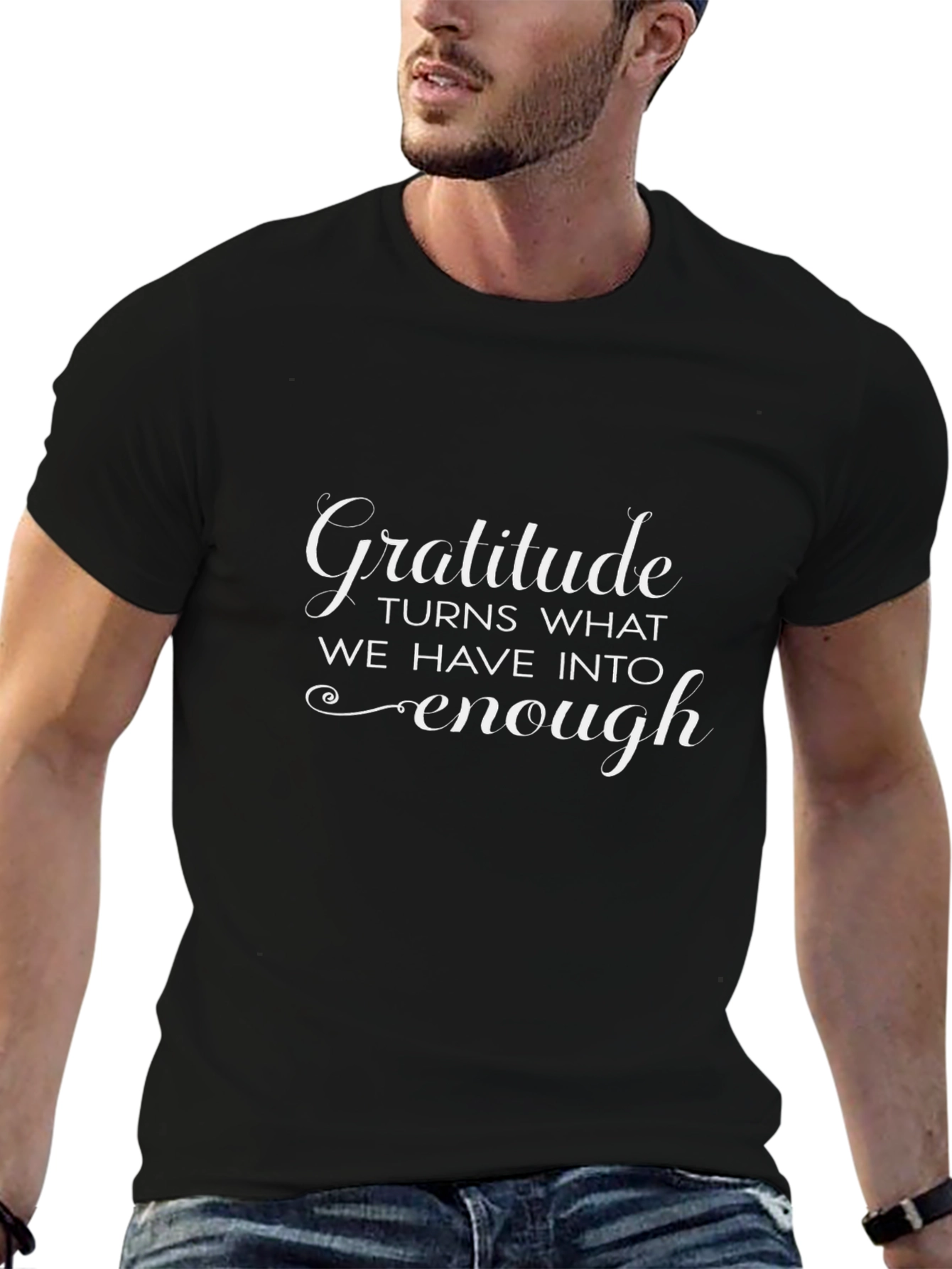 Gratitude Inspirational Graphic Tee