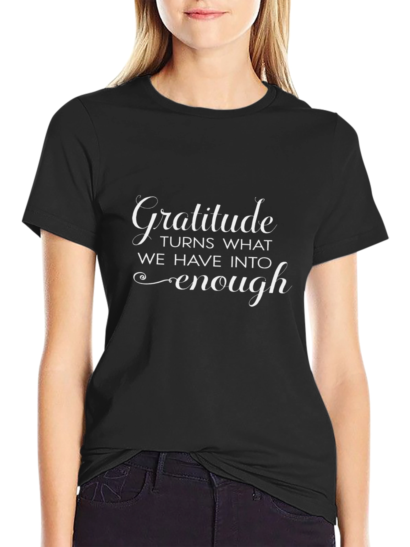 Gratitude Inspirational Graphic Tee