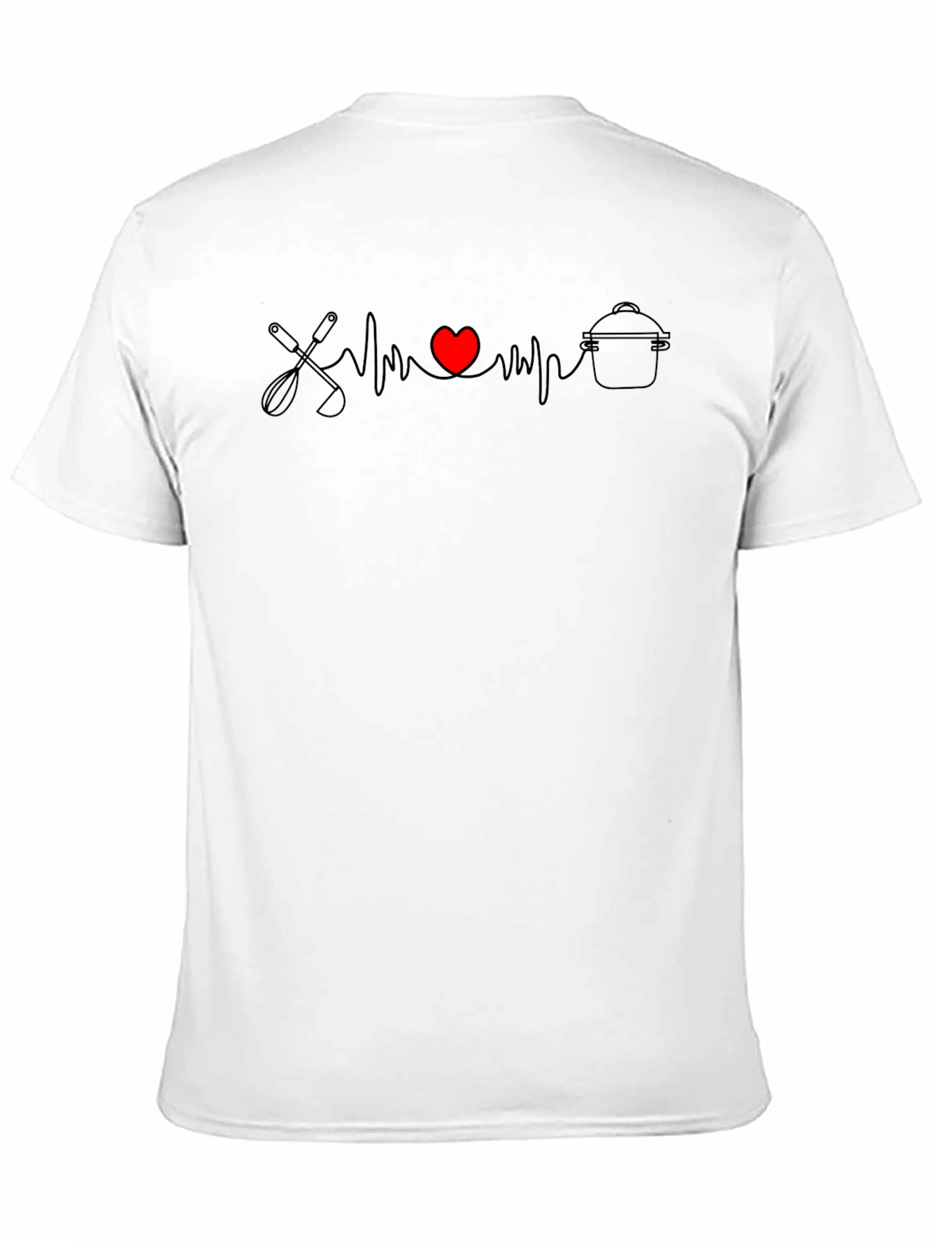 Cooking Heartbeat T-Shirt - Love to Cook Tee