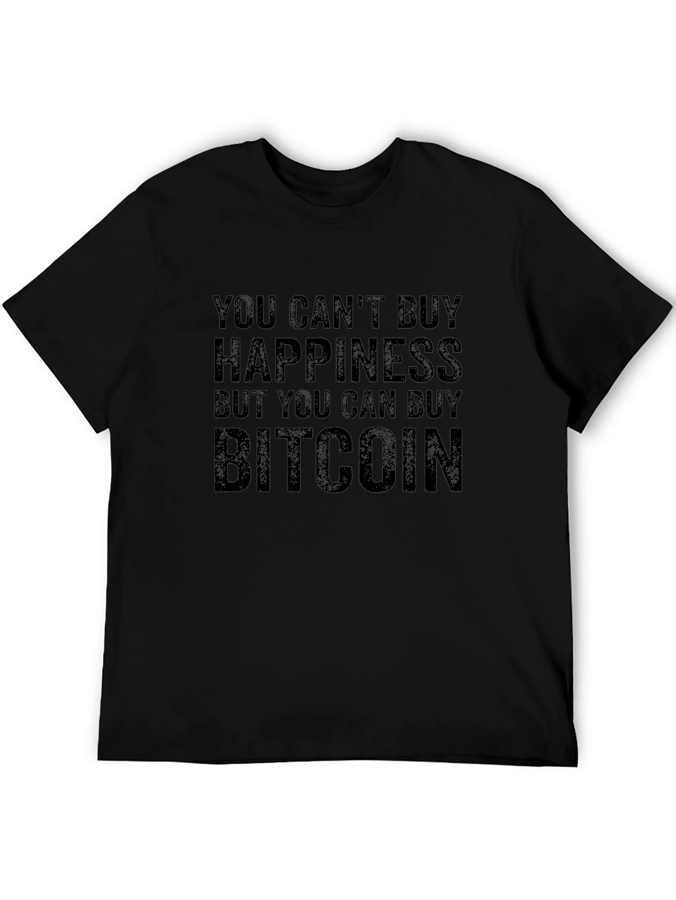Bitcoin Happiness Graphic Tee - Black