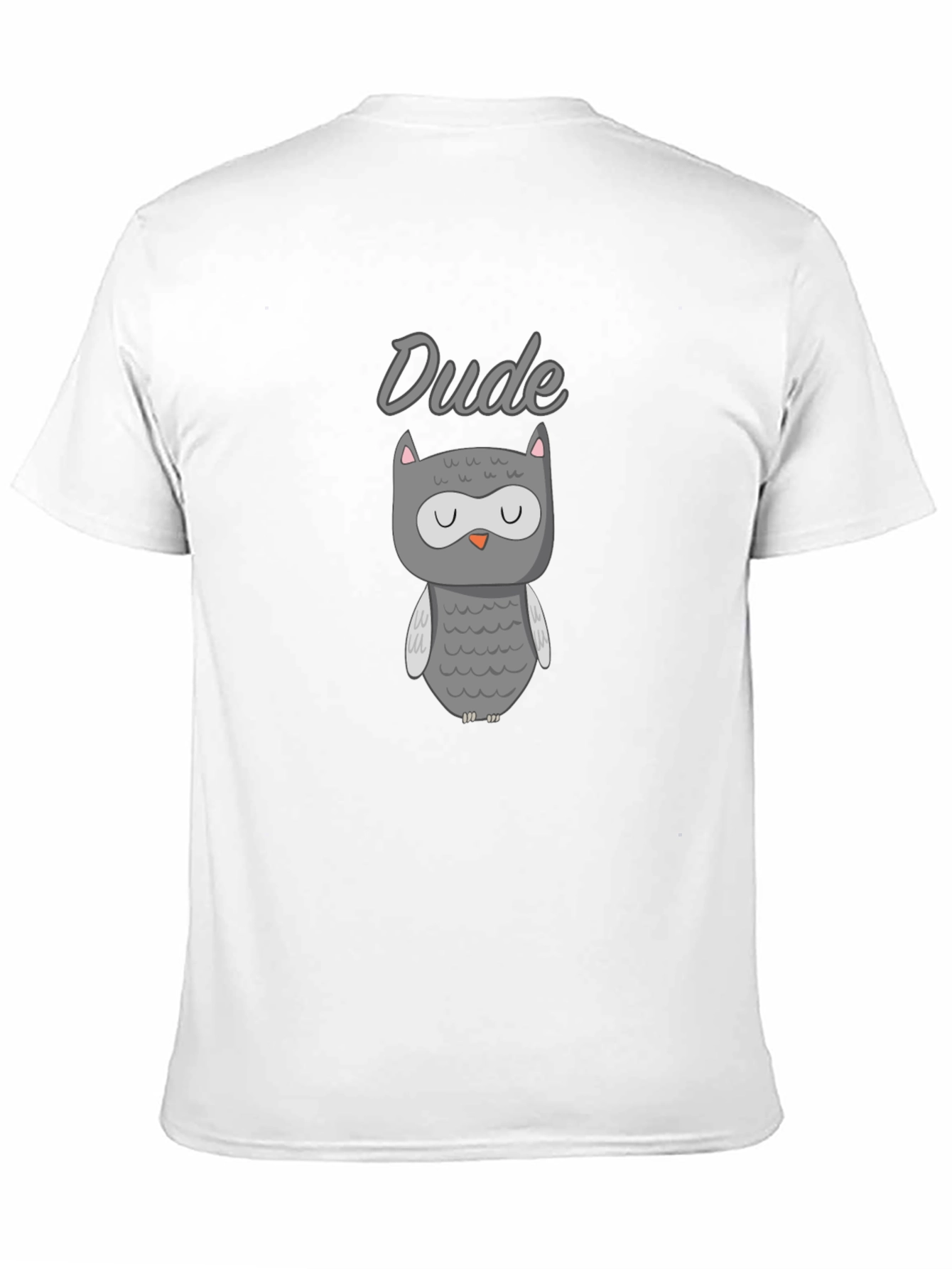 Dude Owl Graphic Black T-Shirt