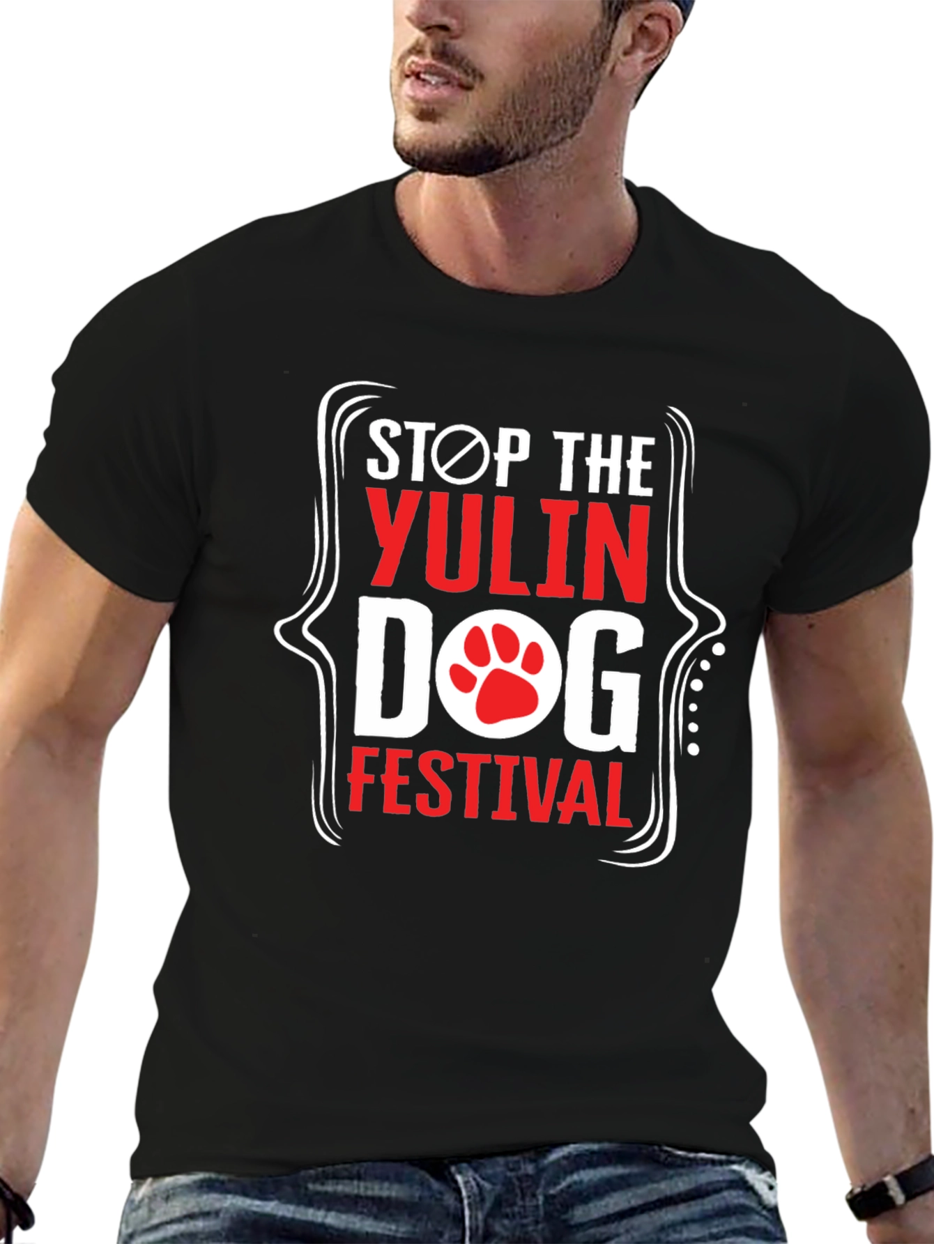 Stop the Yulin Dog Festival Graphic T-Shirt