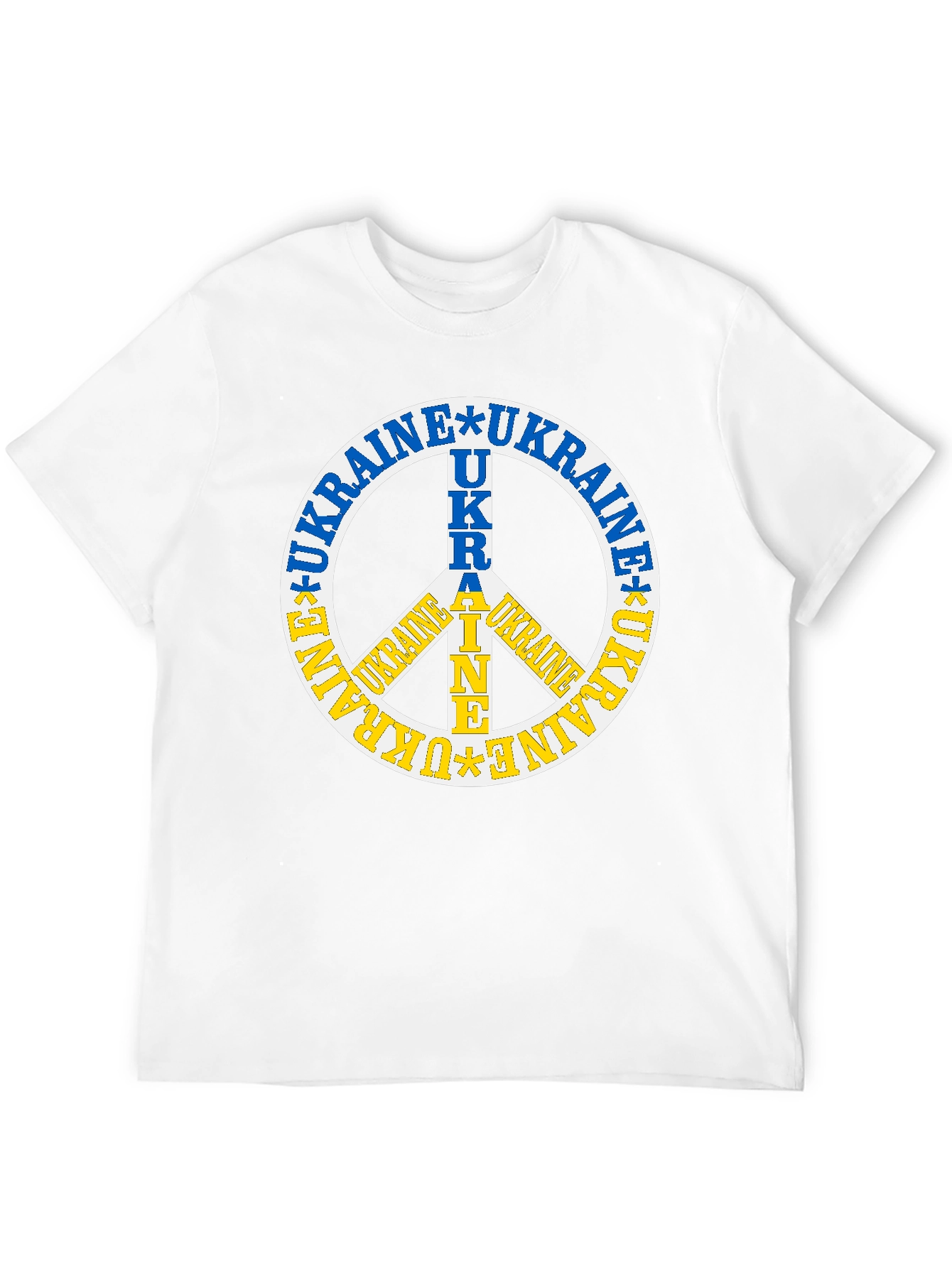 Ukraine Peace Sign Graphic Tee - Stand with Ukraine
