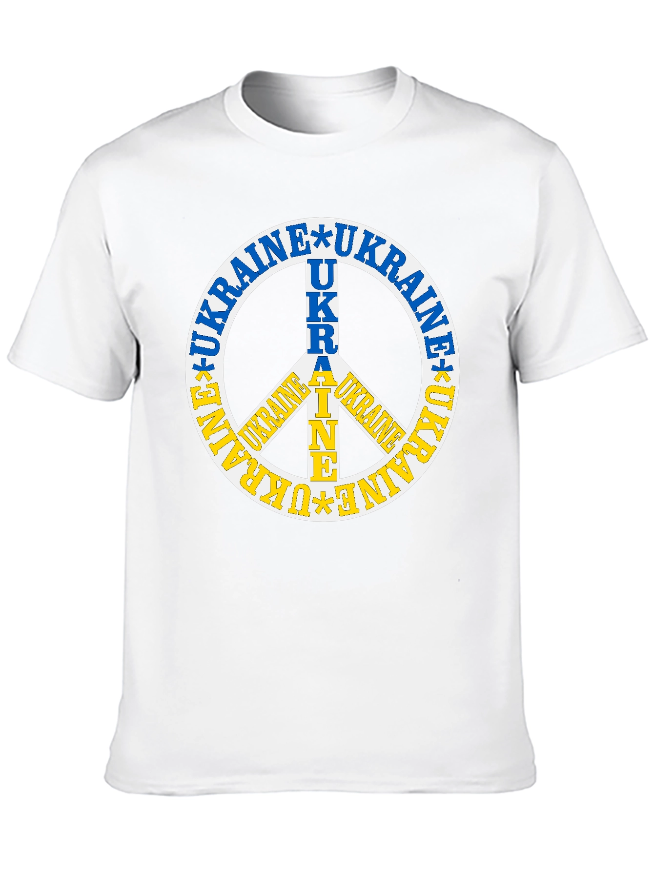 Ukraine Peace Sign Graphic Tee - Stand with Ukraine