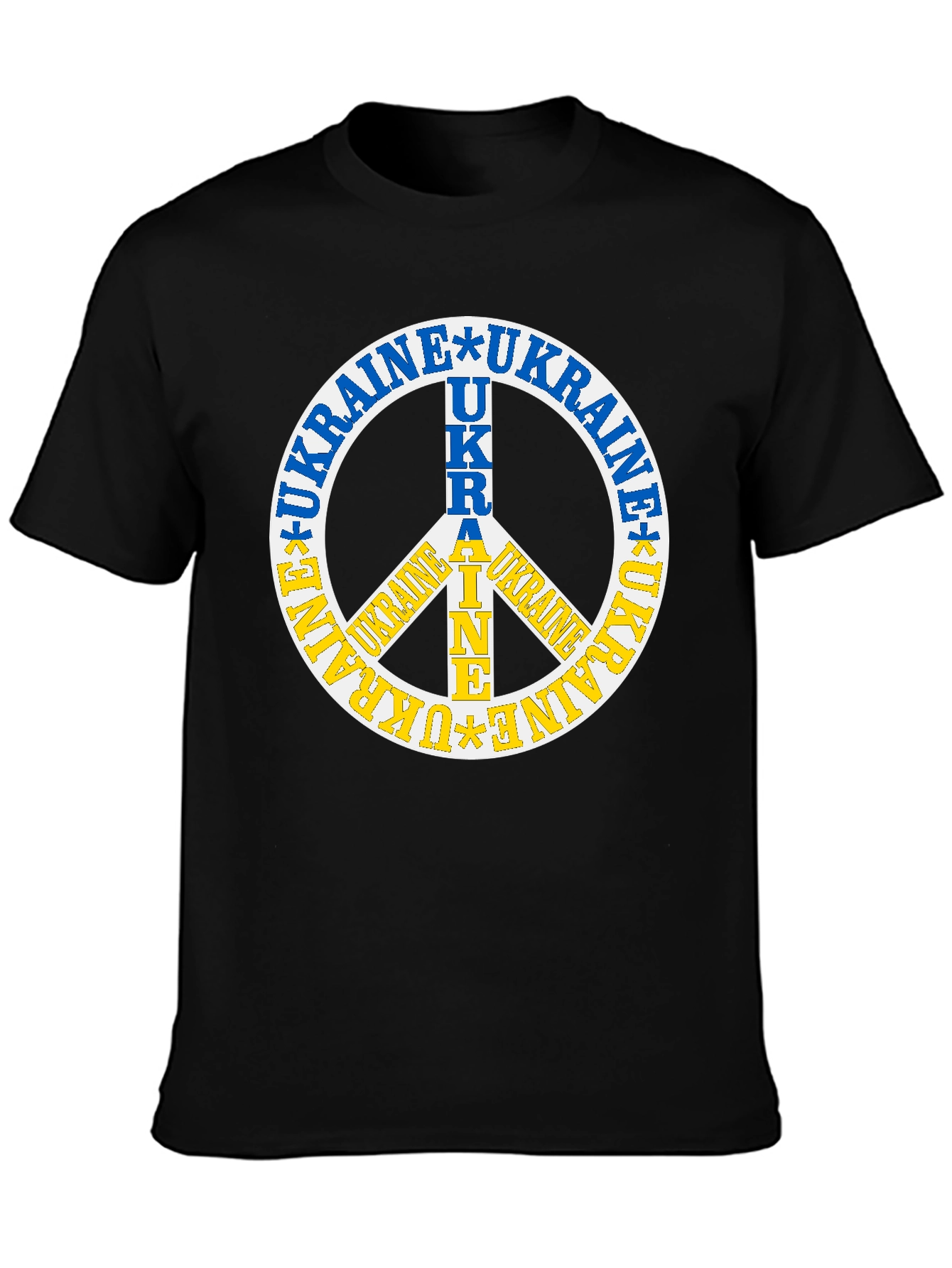 Ukraine Peace Sign Graphic Tee - Stand with Ukraine